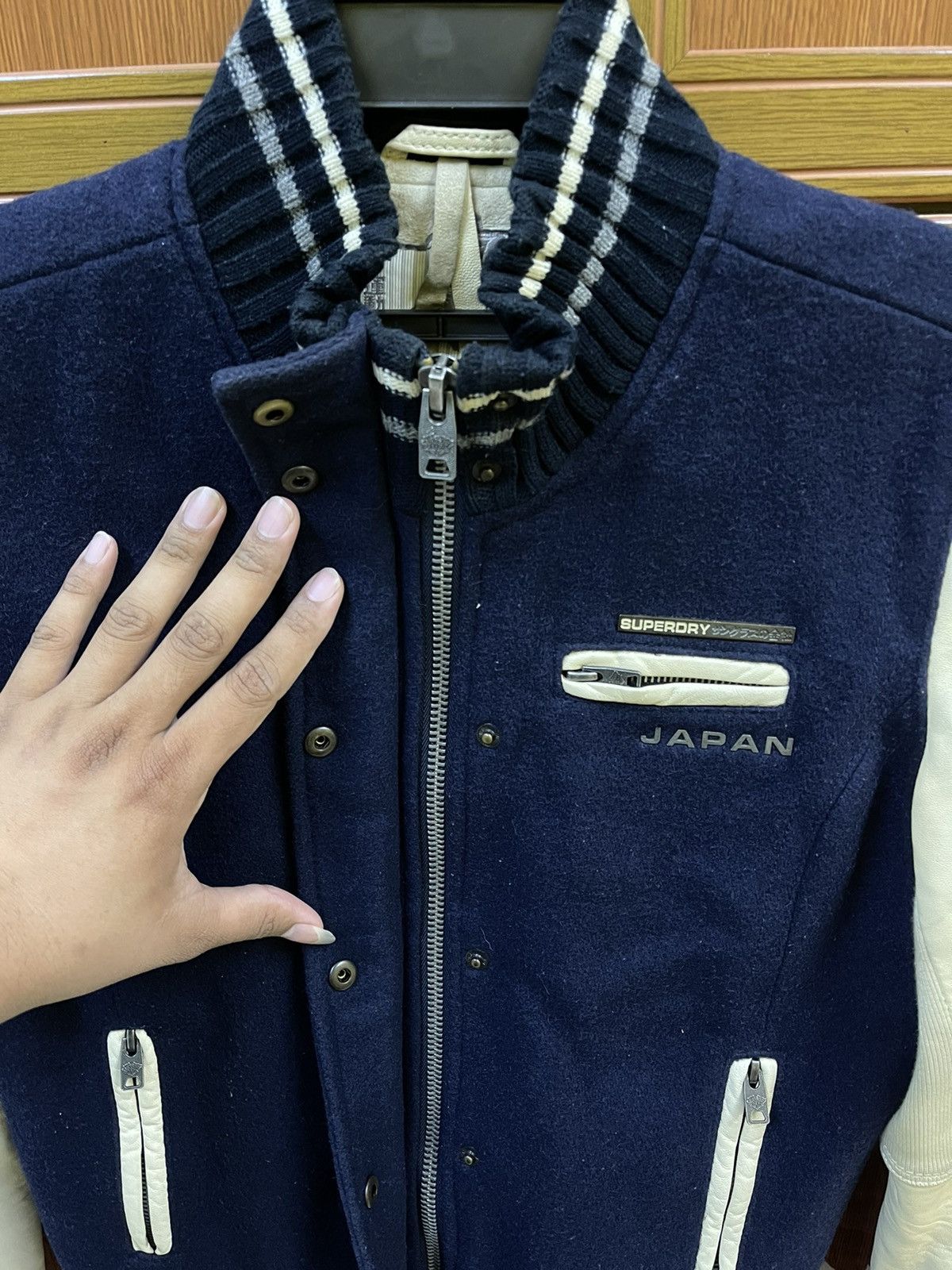 Superdry × Vintage Vintage Superdry Tokyo Baseball Team Varsity Jacket Size US S / EU 44-46 / 1 - 7 Thumbnail