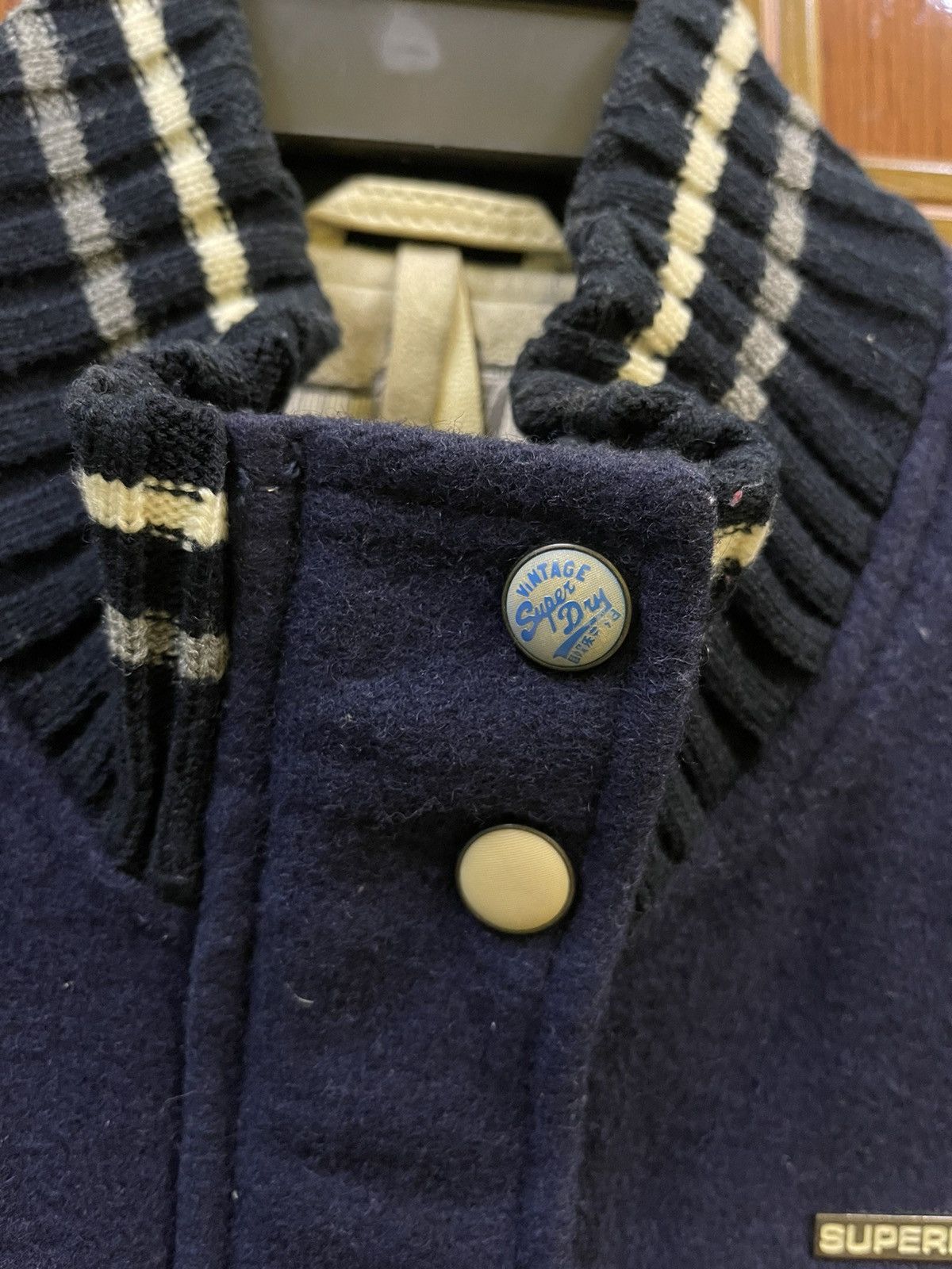 Superdry × Vintage Vintage Superdry Tokyo Baseball Team Varsity Jacket Size US S / EU 44-46 / 1 - 2 Thumbnail