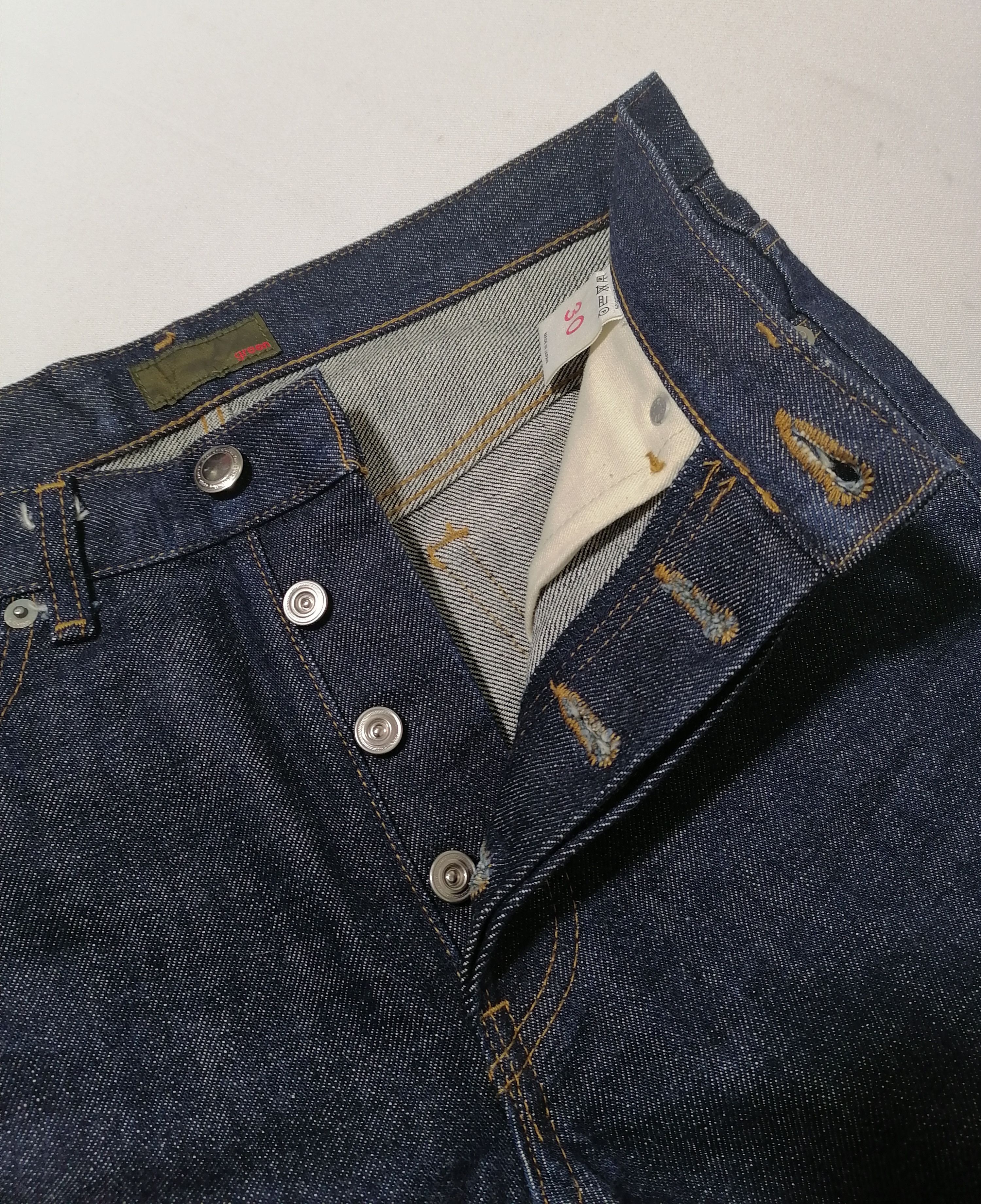 Japanese Brand Green Japanese Brand Selvedge Denim Jeans Size US 29 - 4 Thumbnail