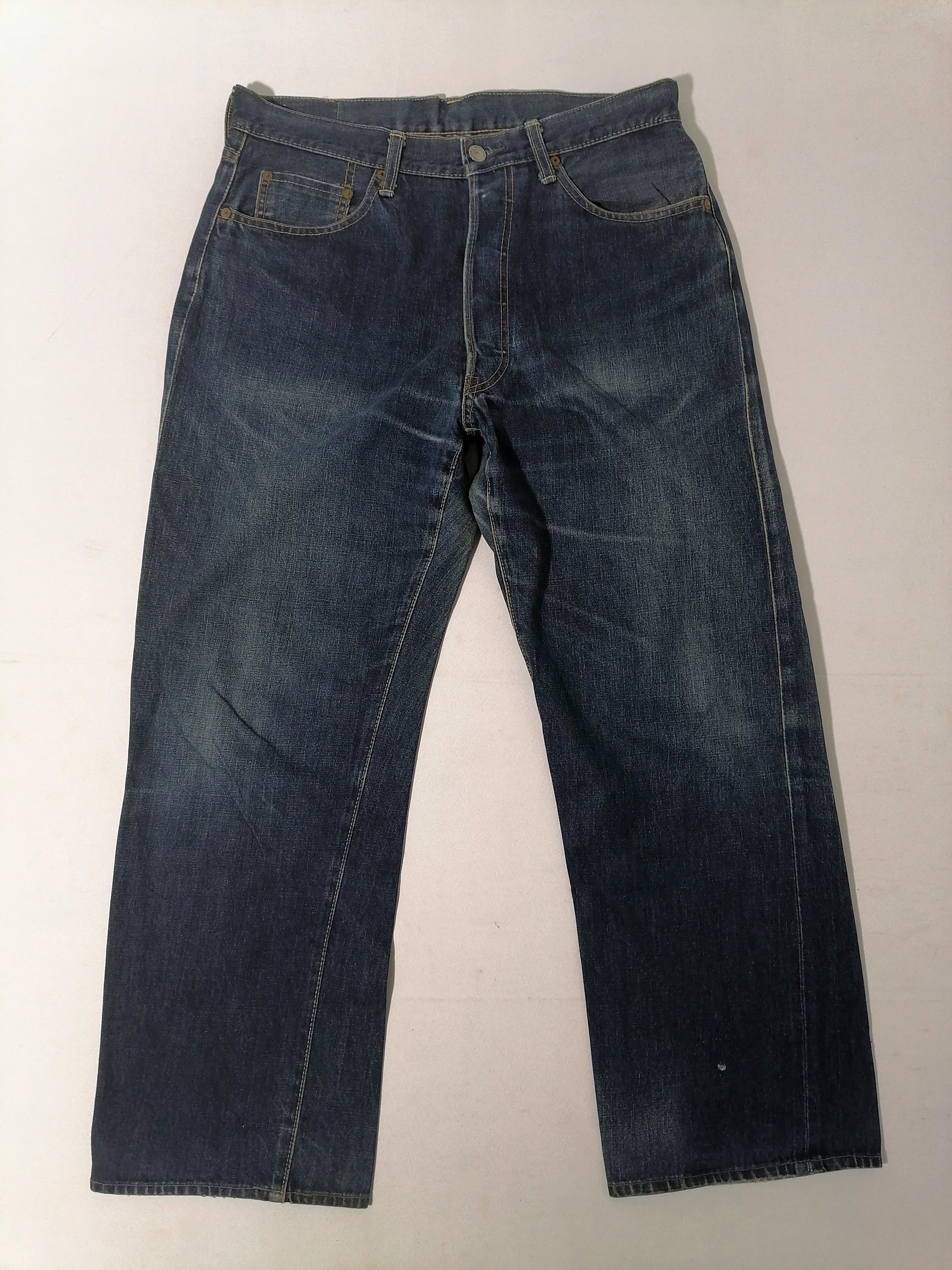 Japanese Brand Japanese Brand Fly Button Denim Jeans Size US 33 - 1 Thumbnail