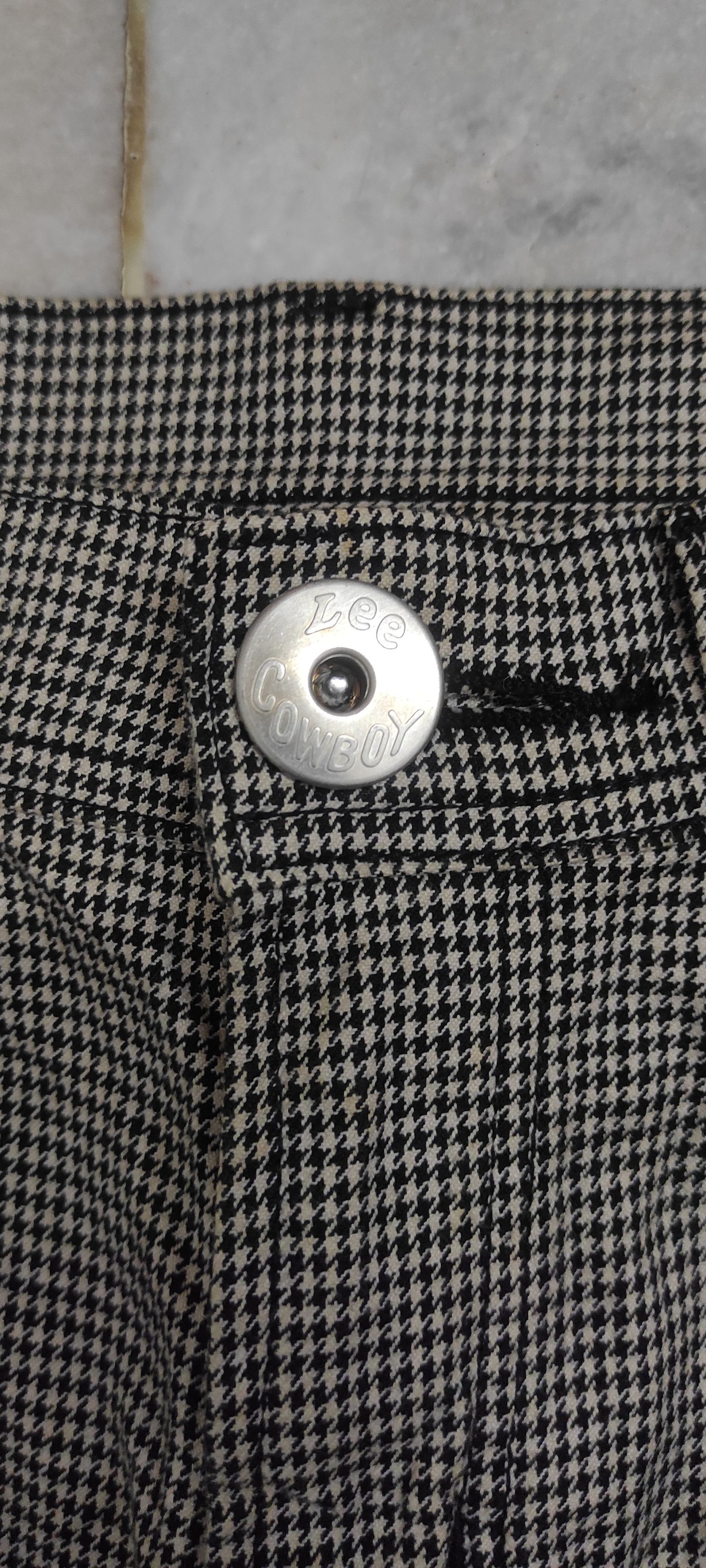 Lee Lee COWBOY Hybrid seditionaries Houndstooth trousers Size US 31 - 6 Thumbnail