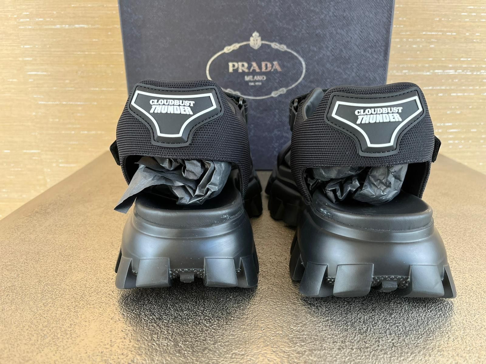 Prada Cloudburst Thunder Sandals in Black Size US 10 / EU 43 - 7 Thumbnail