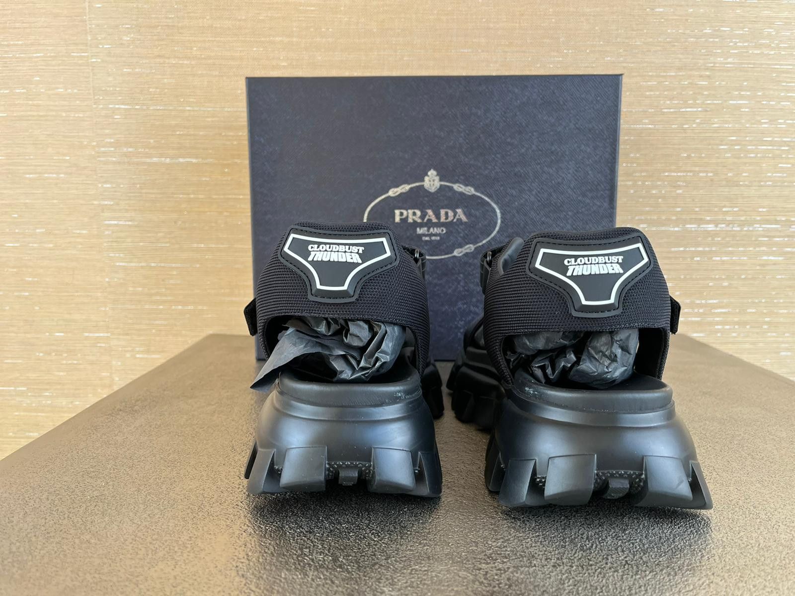 Prada Cloudburst Thunder Sandals in Black Size US 10 / EU 43 - 8 Thumbnail