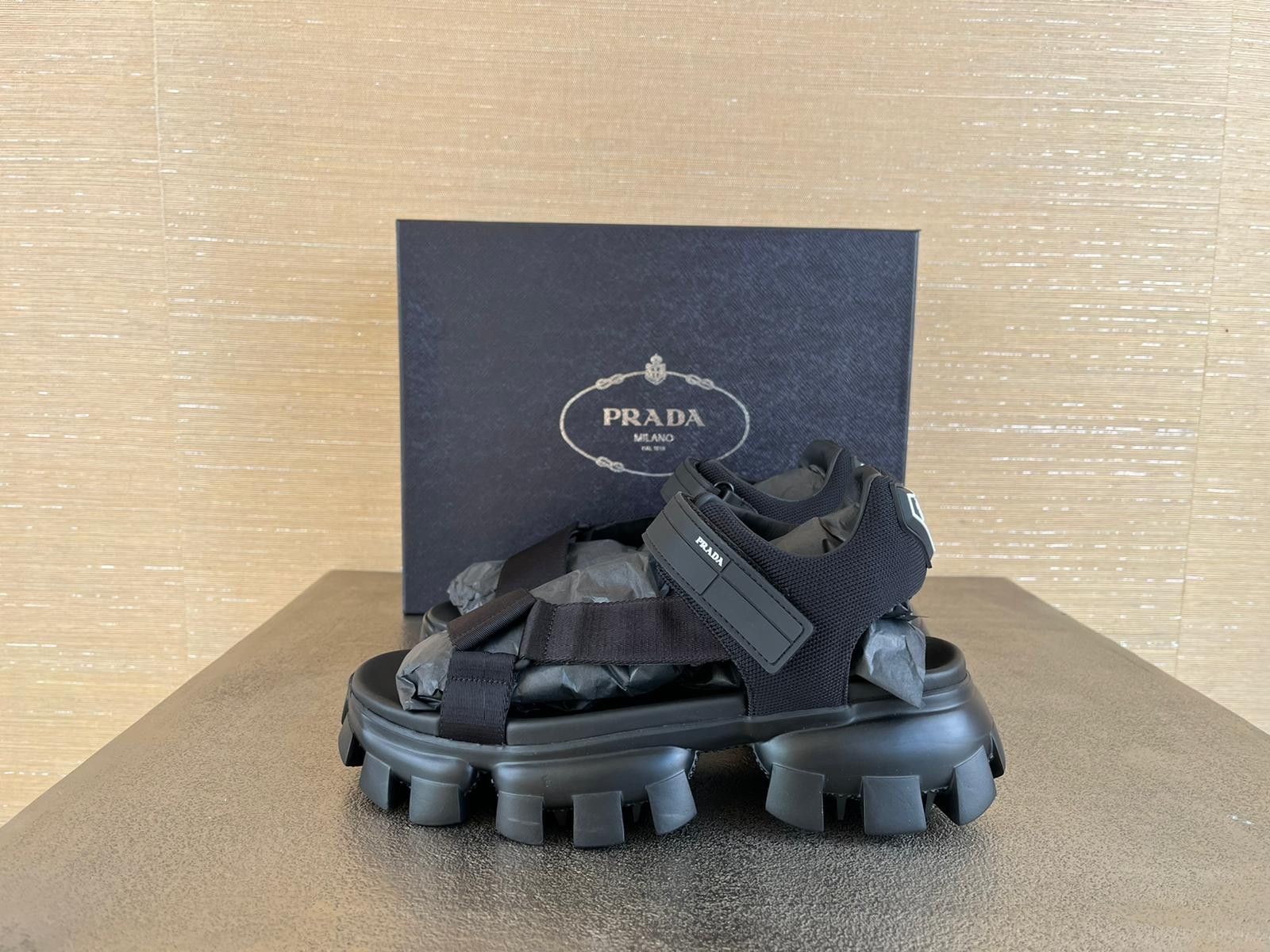 Prada Cloudburst Thunder Sandals in Black Size US 10 / EU 43 - 5 Thumbnail