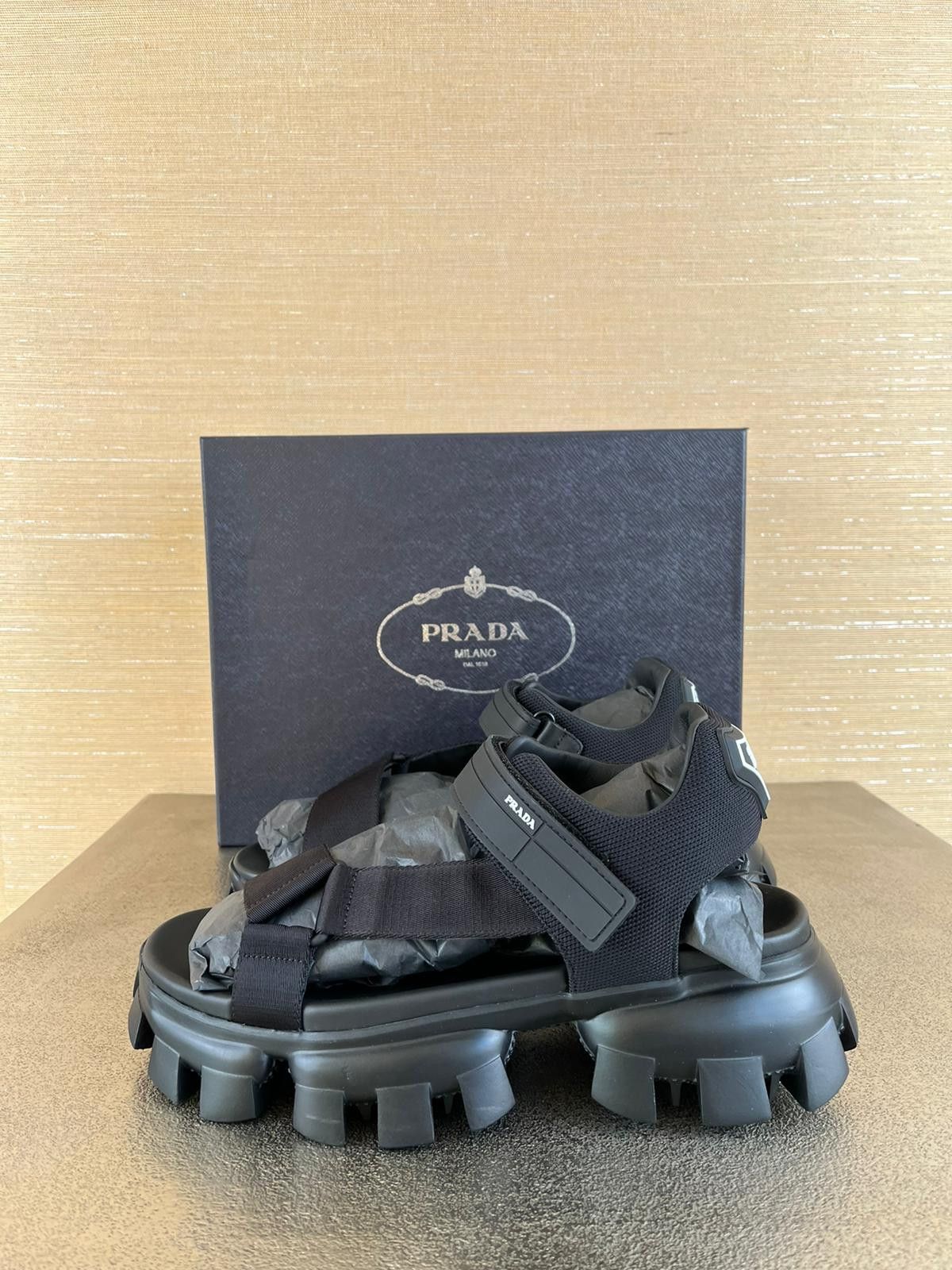 Prada Cloudburst Thunder Sandals in Black Size US 10 / EU 43 - 6 Thumbnail