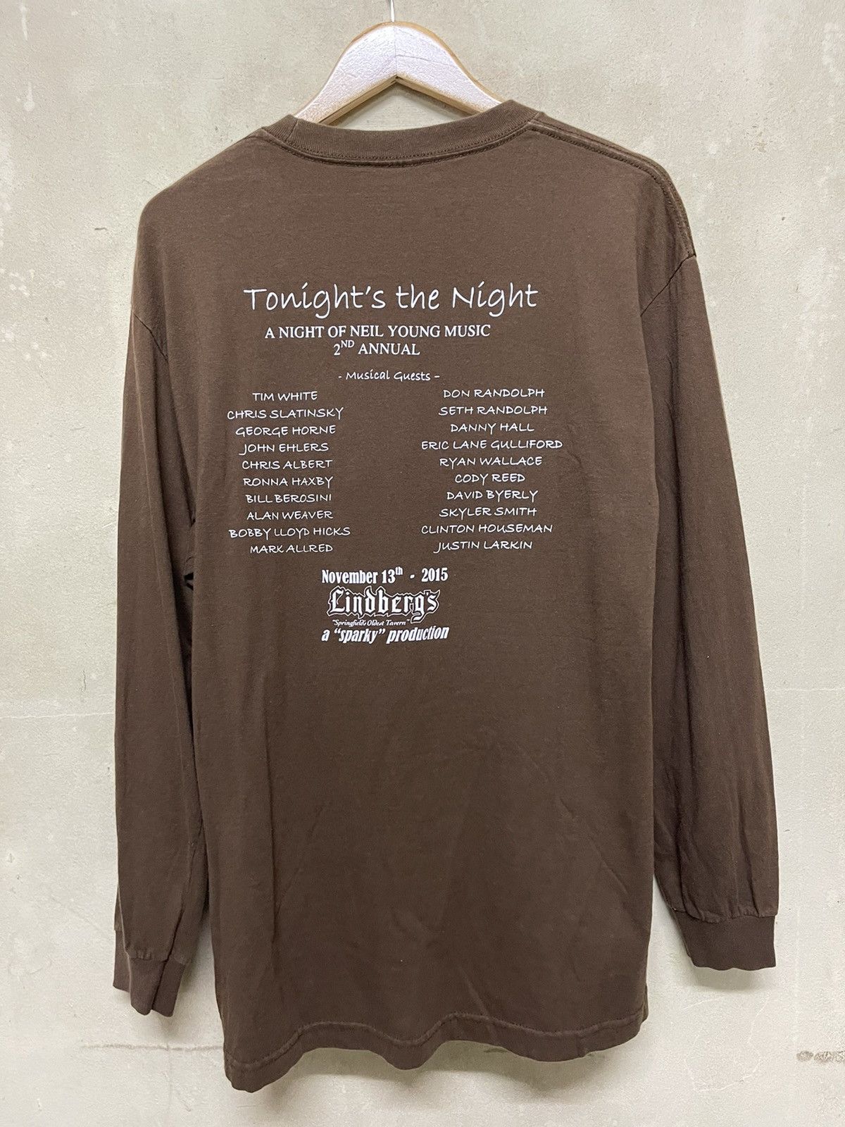 Band Tees × Vintage Vintage Neil young long sleeve shirt Size US L / EU 52-54 / 3 - 5 Thumbnail
