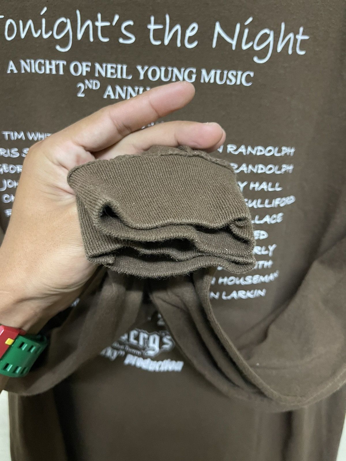 Band Tees × Vintage Vintage Neil young long sleeve shirt Size US L / EU 52-54 / 3 - 8 Thumbnail
