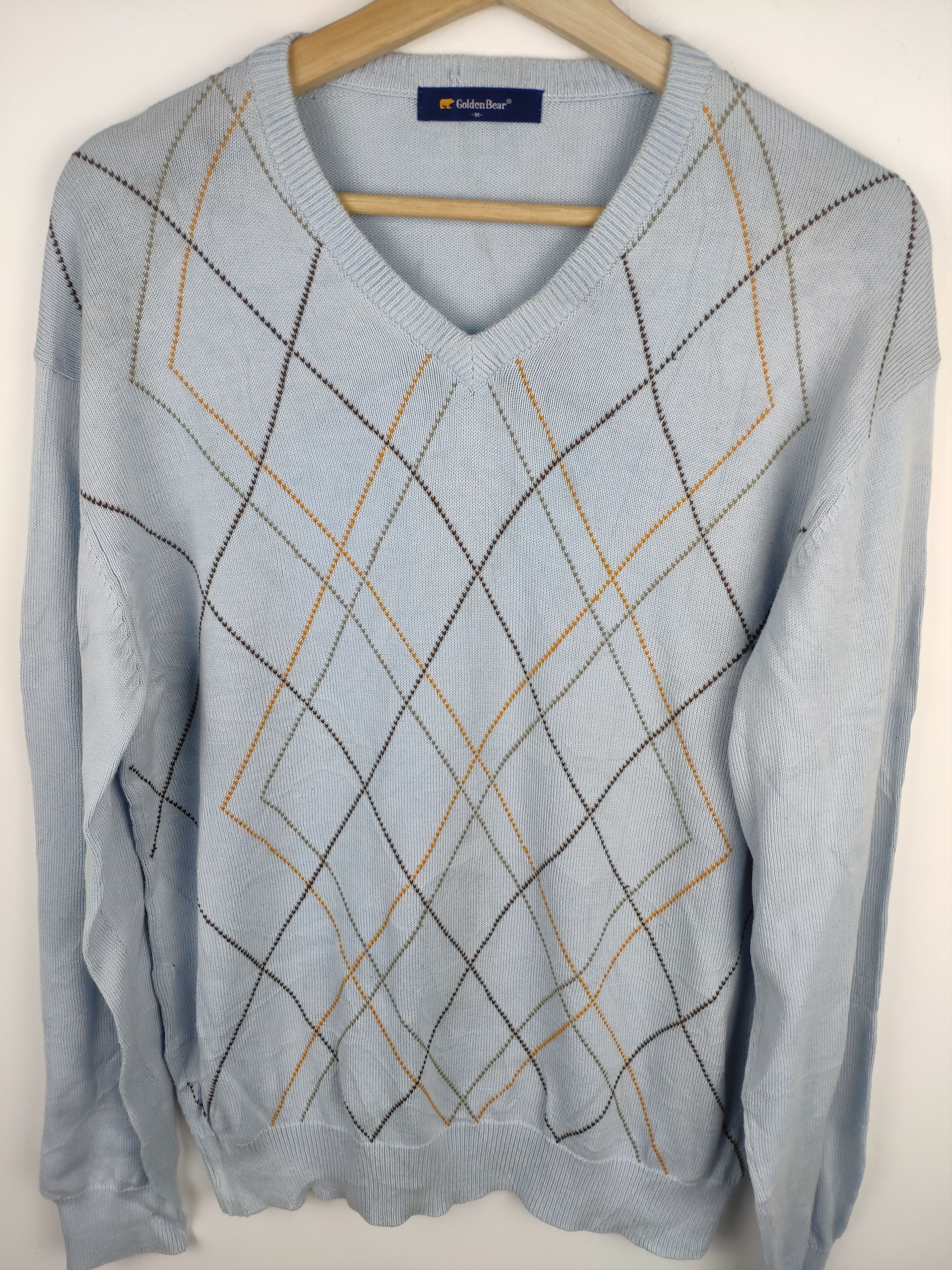Aran Isles Knitwear × Golden Bear × Vintage Vintage Golden Bear Knit Sweater Size US M / EU 48-50 / 2 - 2 Thumbnail