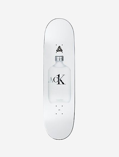 Calvin Klein × Palace Ck1 Palace Cologne Text Graphic Skateboard in White 8.5" Size ONE SIZE - 1 Thumbnail