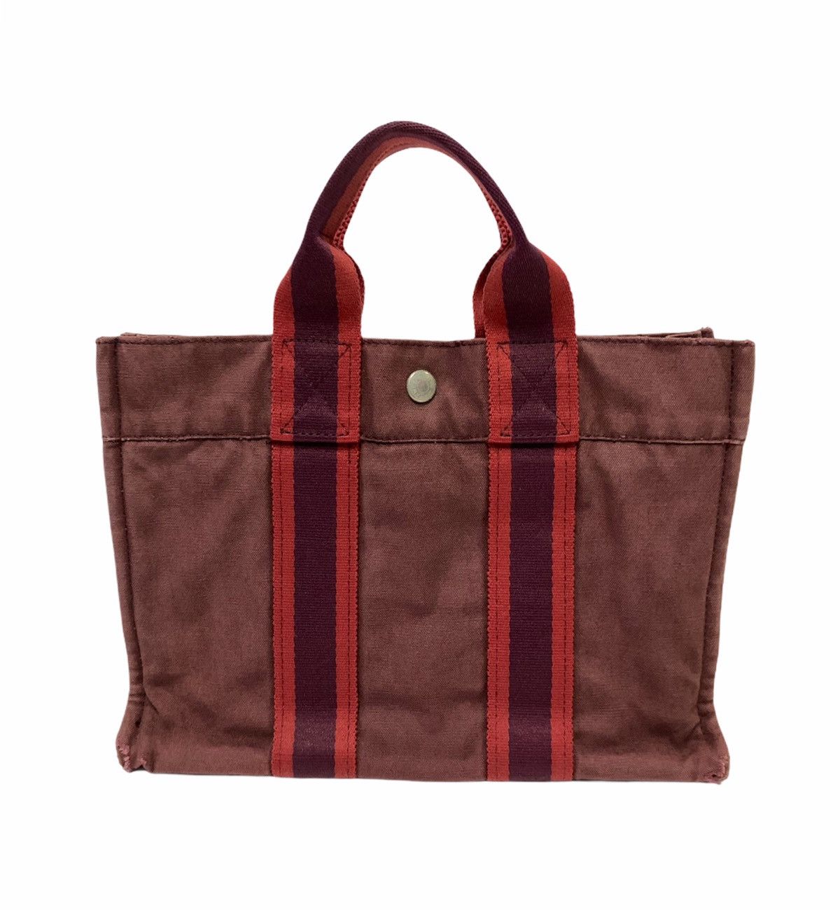 Hermes 🔥HERMÈS Paris Herline Canvas Fourre Tout Small Tote Bag Size ONE SIZE - 1 Thumbnail