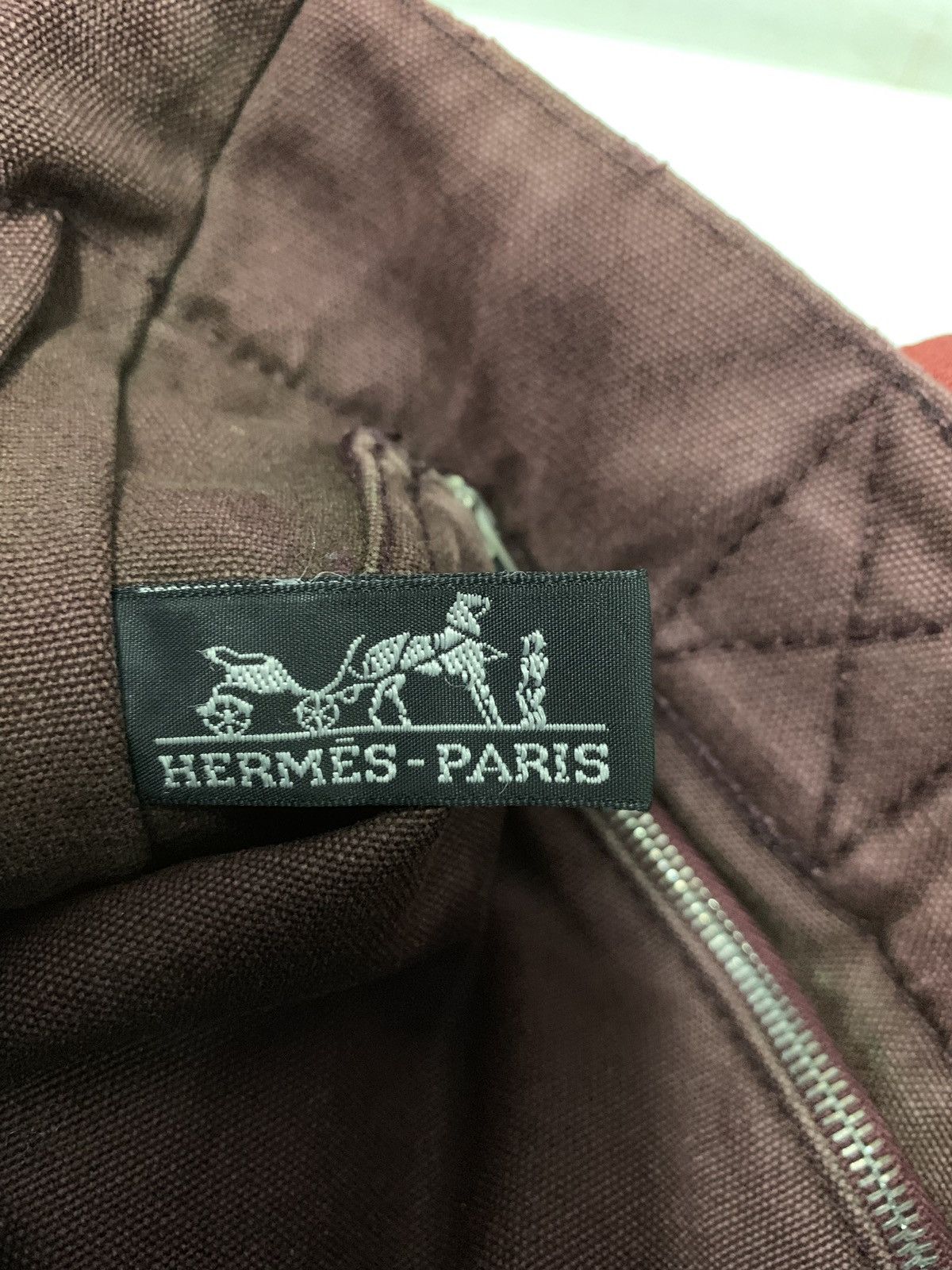 Hermes 🔥HERMÈS Paris Herline Canvas Fourre Tout Small Tote Bag Size ONE SIZE - 12 Thumbnail
