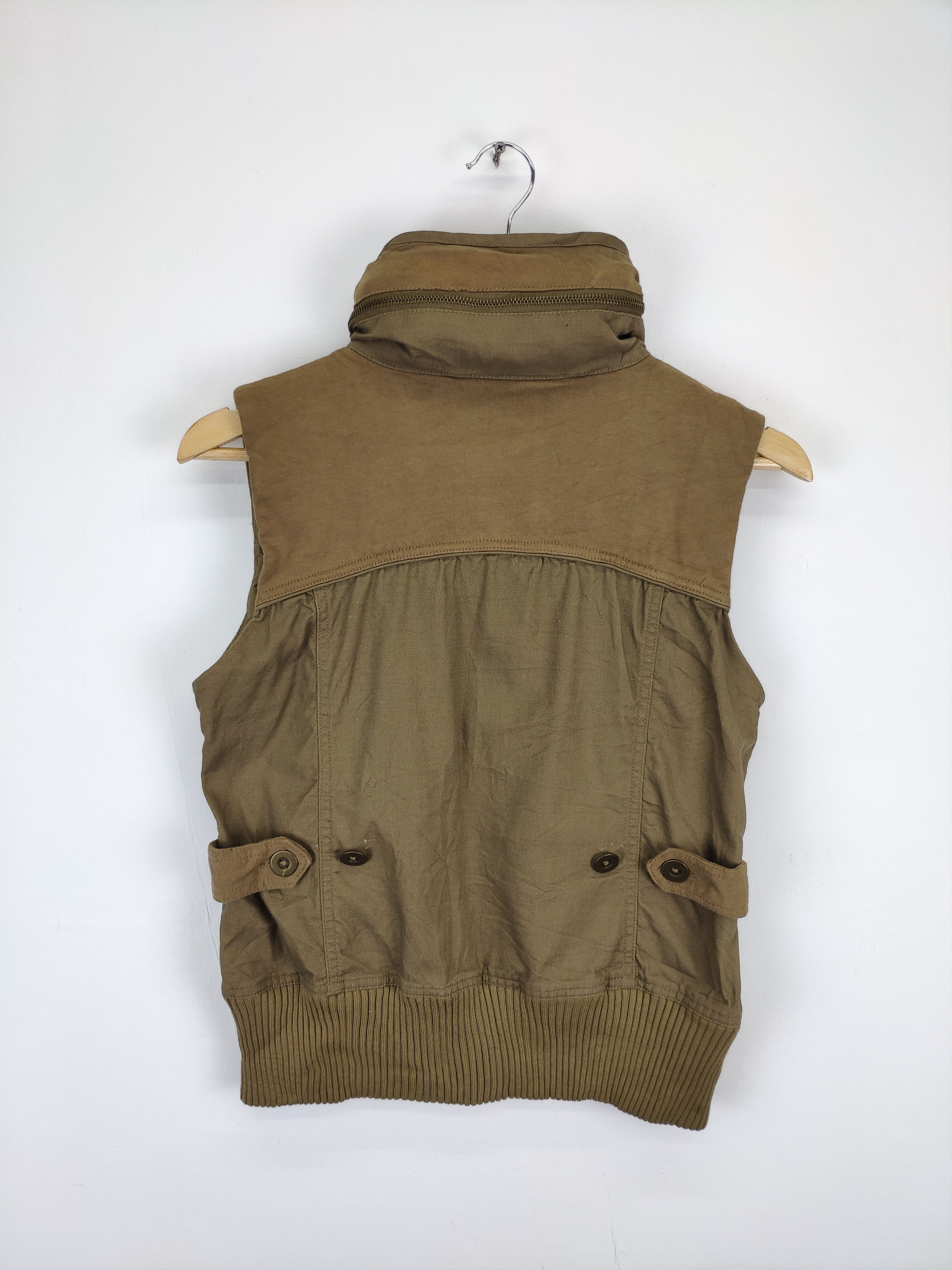 Japanese Brand × Vintage Vintage Back Number Army Vest Hoodie Size US S / EU 44-46 / 1 - 19 Thumbnail
