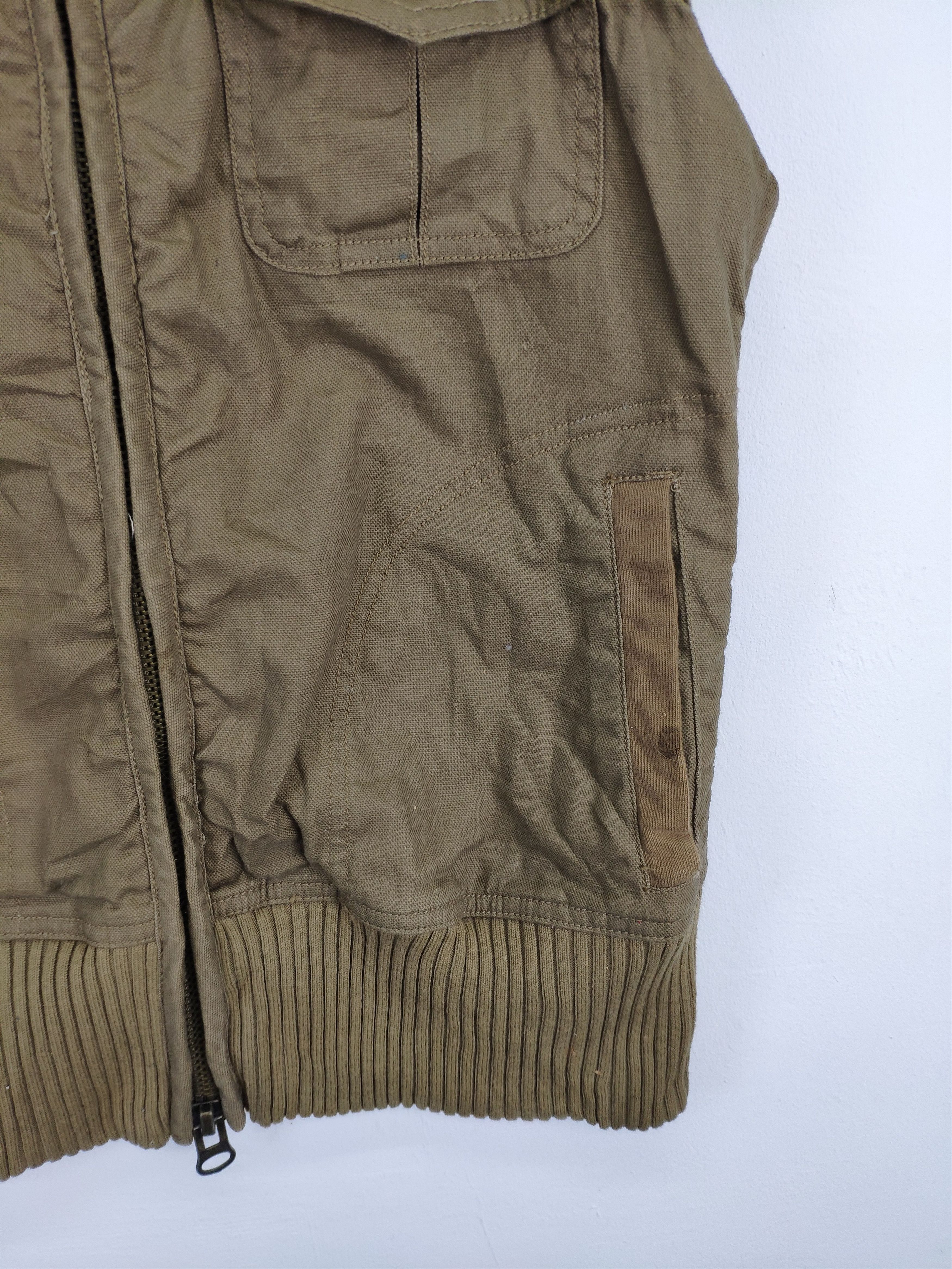 Japanese Brand × Vintage Vintage Back Number Army Vest Hoodie Size US S / EU 44-46 / 1 - 4 Thumbnail
