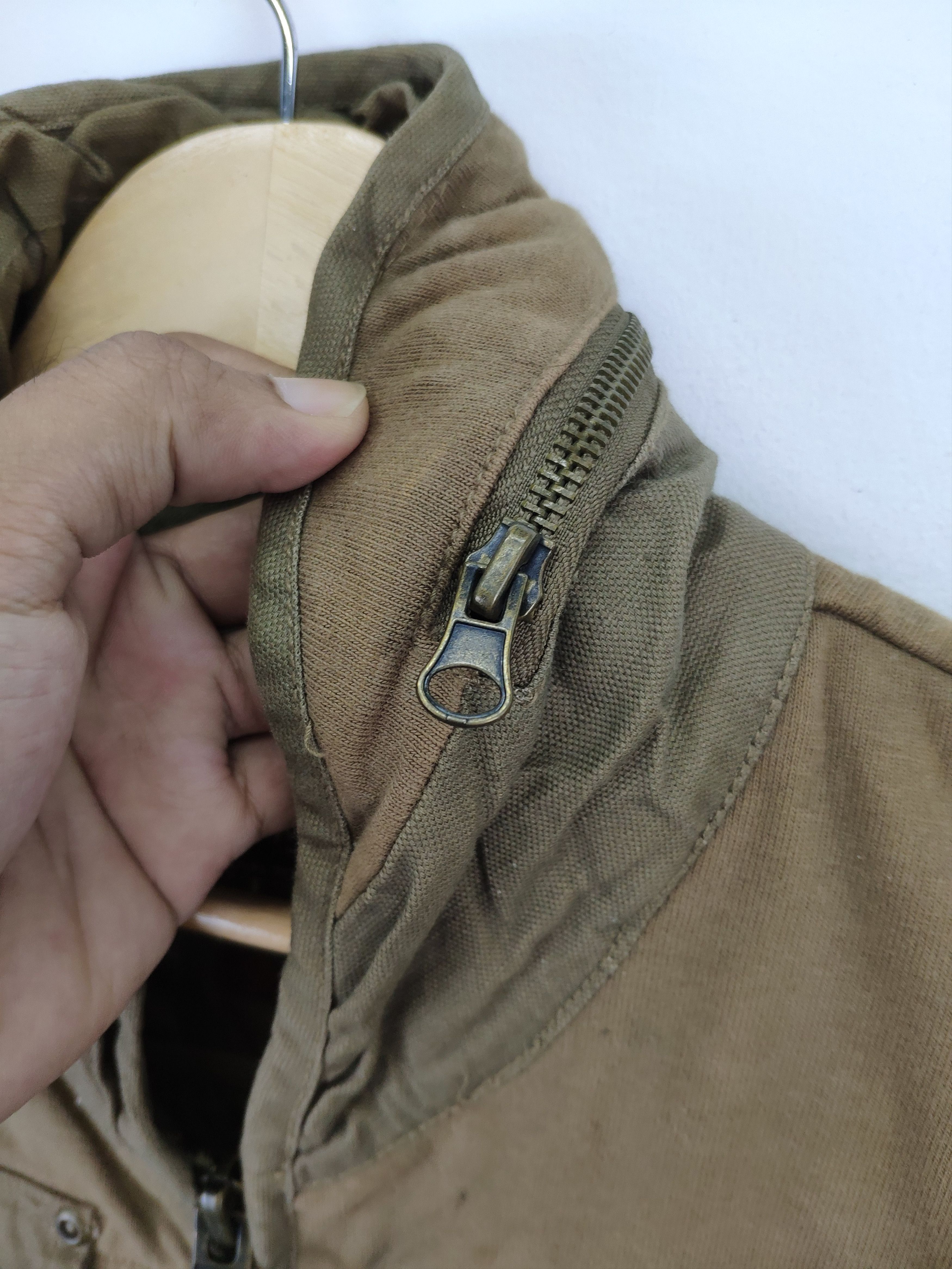 Japanese Brand × Vintage Vintage Back Number Army Vest Hoodie Size US S / EU 44-46 / 1 - 12 Thumbnail