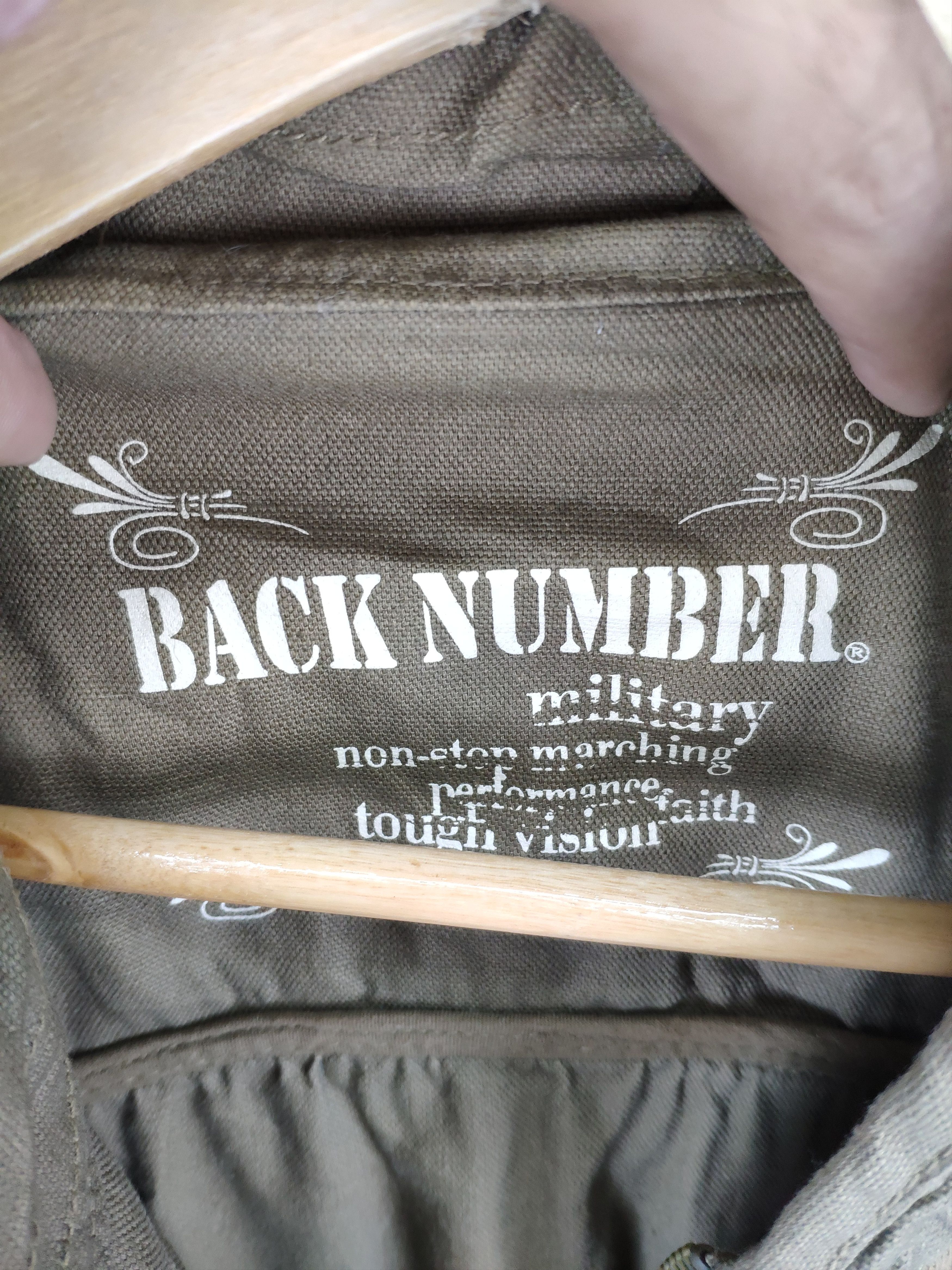 Japanese Brand × Vintage Vintage Back Number Army Vest Hoodie Size US S / EU 44-46 / 1 - 13 Thumbnail