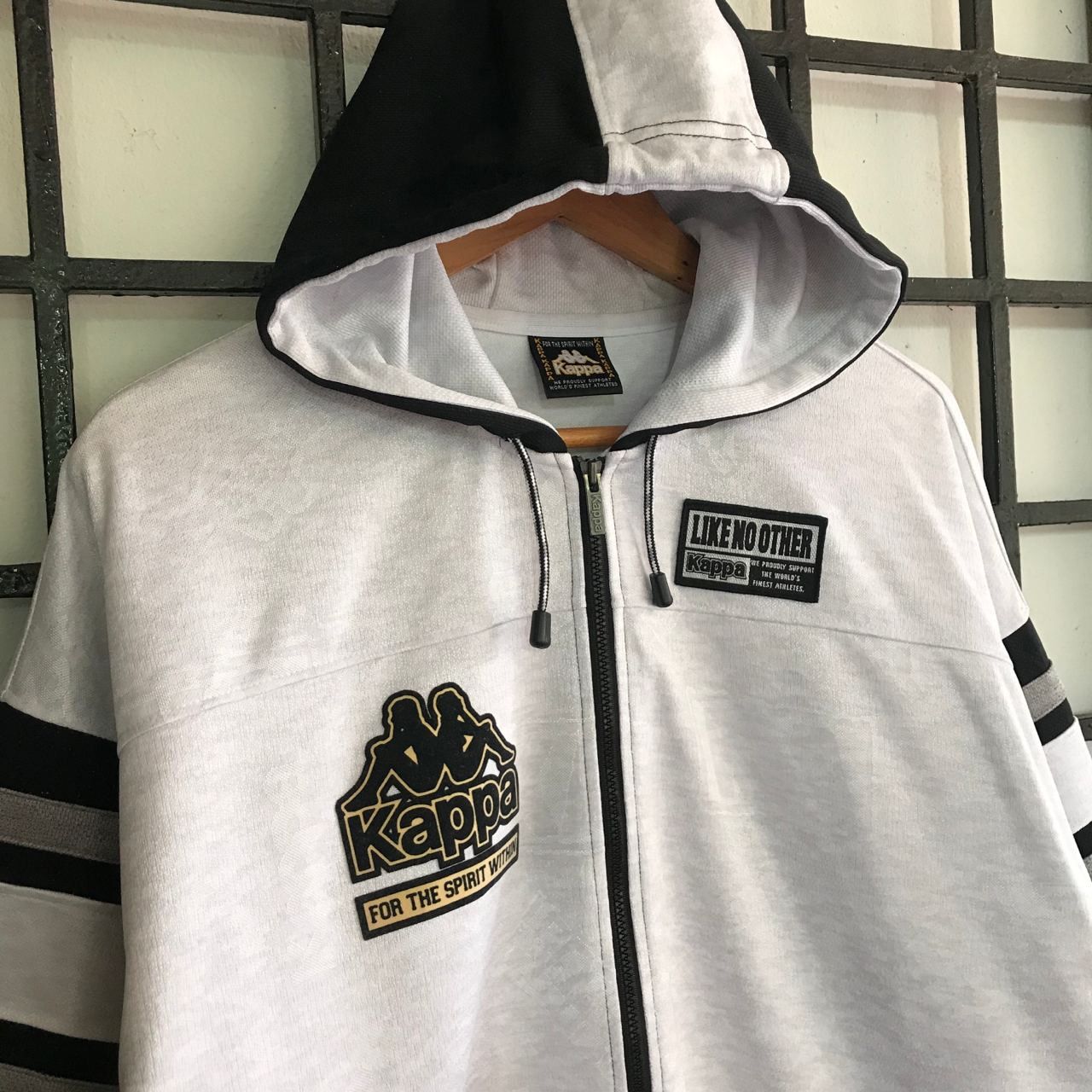 Kappa 🔥 Vintage KAPPA Velvet Big Logo Jacket With Hoodie Size US XL / EU 56 / 4 - 4 Thumbnail