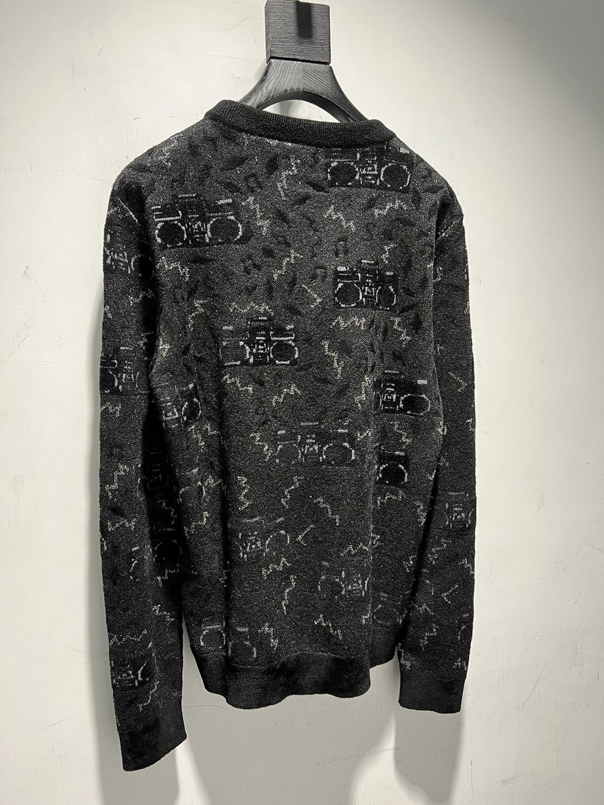 Saint Laurent Paris 19FW Lurex Radio Jacquard Sweater sz XS & S Size US S / EU 44-46 / 1 - 3 Thumbnail