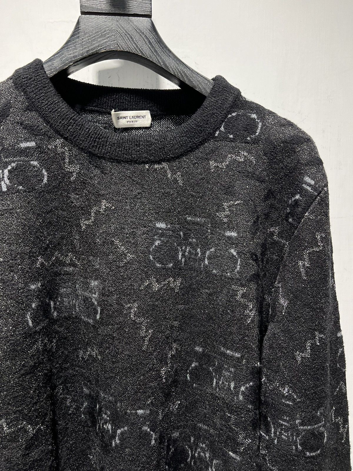 Saint Laurent Paris 19FW Lurex Radio Jacquard Sweater sz XS & S Size US S / EU 44-46 / 1 - 1 Thumbnail