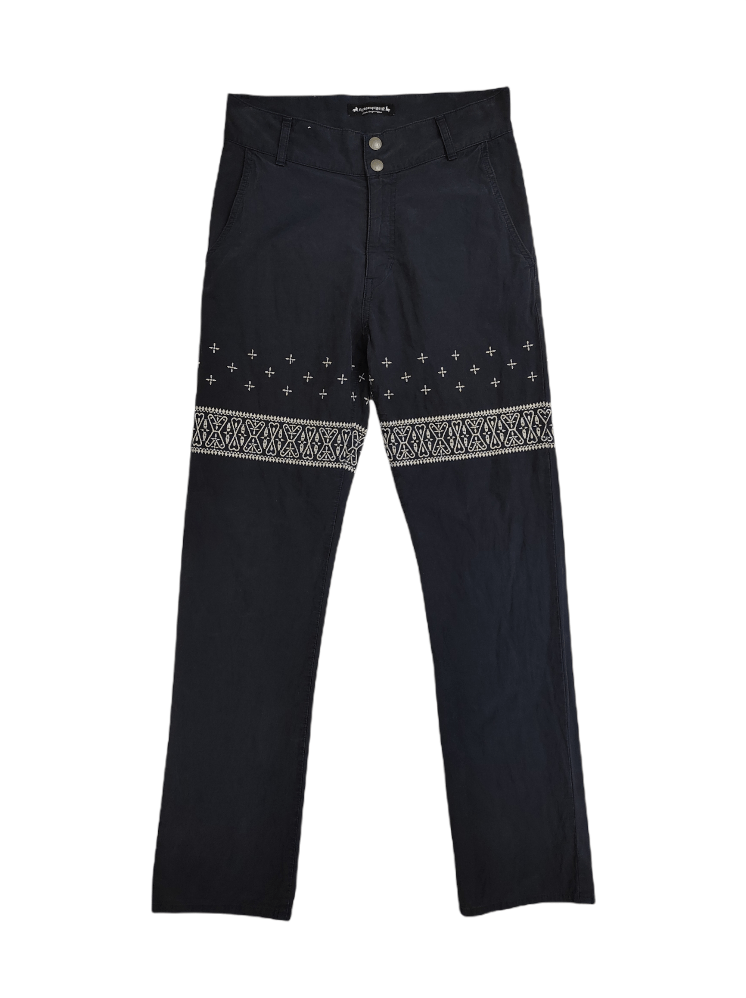 Japanese Brand Embroidered Navajo motive style cotton pants Size US 29 - 1 Thumbnail