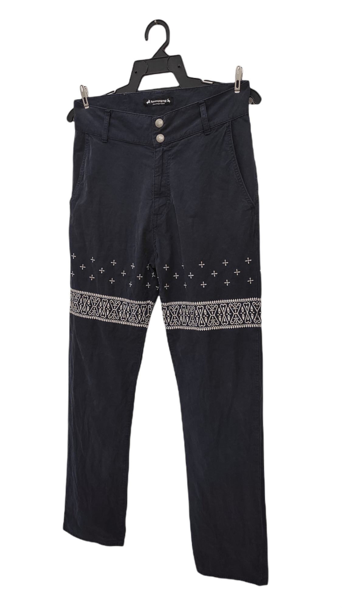 Japanese Brand Embroidered Navajo motive style cotton pants Size US 29 - 11 Thumbnail