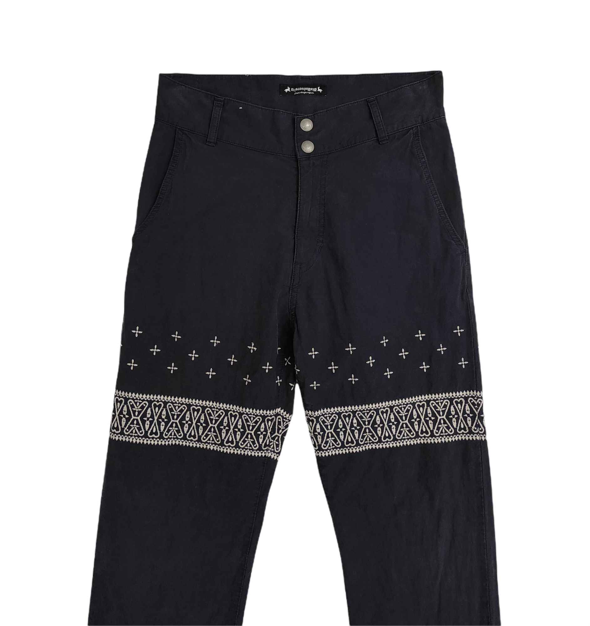 Japanese Brand Embroidered Navajo motive style cotton pants Size US 29 - 7 Thumbnail