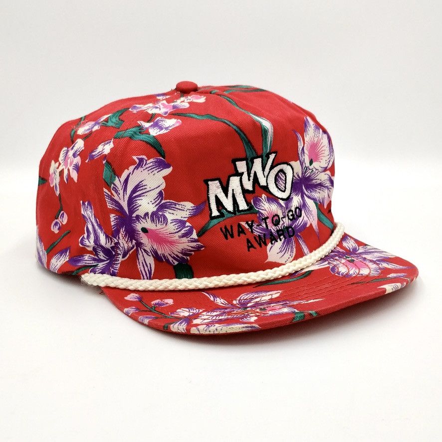 Vintage Vintage MWO Way To Go Award Hawaiian Snapback Trucker Hat Size ONE SIZE - 1 Thumbnail