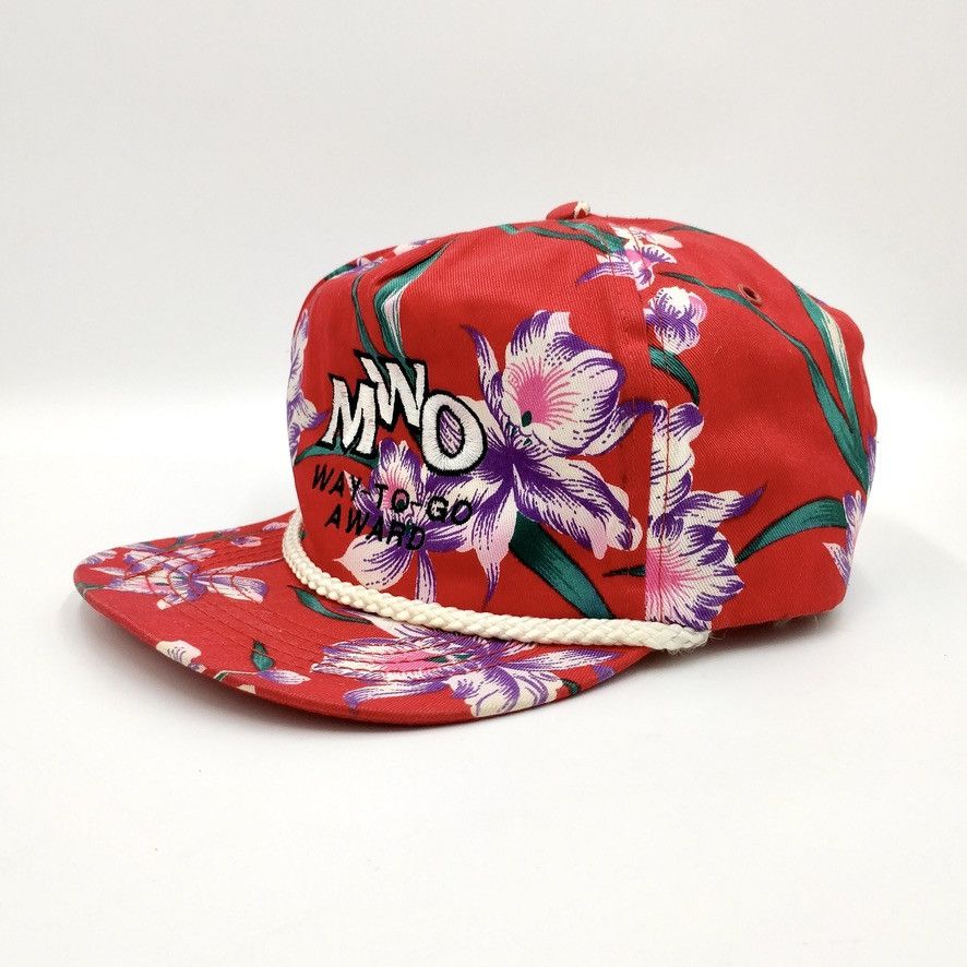 Vintage Vintage MWO Way To Go Award Hawaiian Snapback Trucker Hat Size ONE SIZE - 3 Thumbnail