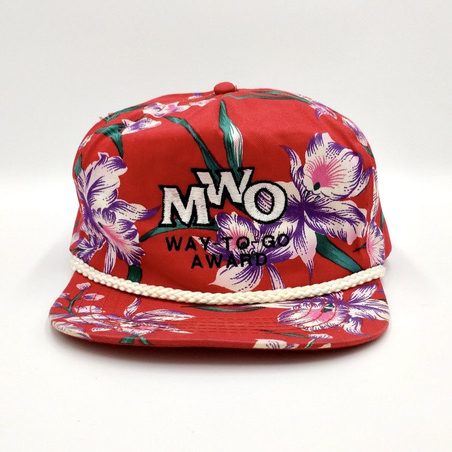 Vintage Vintage MWO Way To Go Award Hawaiian Snapback Trucker Hat Size ONE SIZE - 2 Thumbnail