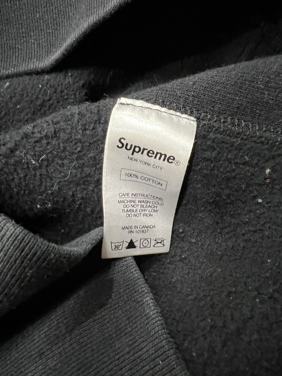 Supreme Supreme Tonal Box Logo Hoodie Black F/W 2014 Size S Size US S / EU 44-46 / 1 - 5 Thumbnail
