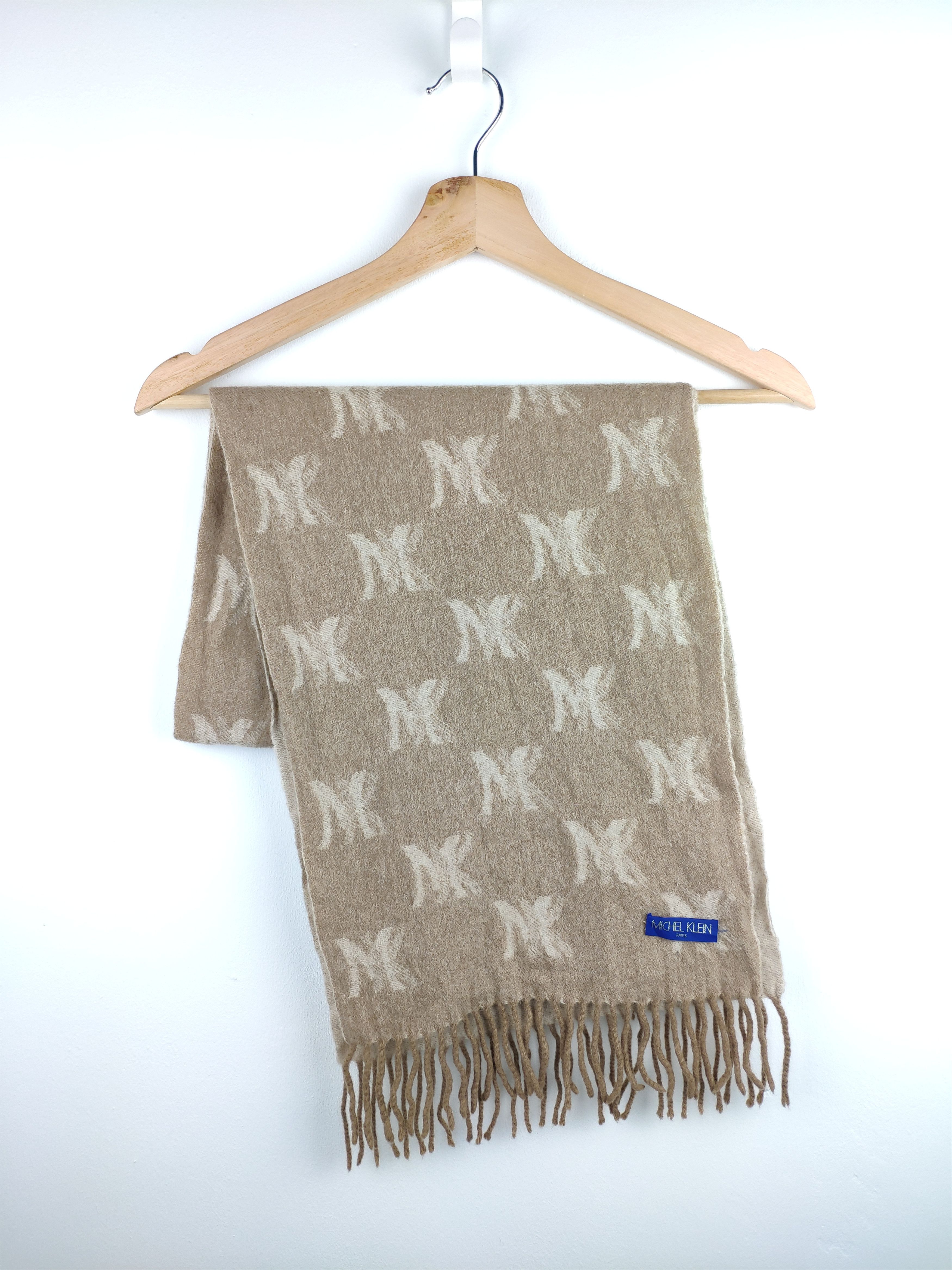 Designer × Michel Klein Steal 💥 Michel Klein Monogram Scarf Muffler Size ONE SIZE - 1 Thumbnail