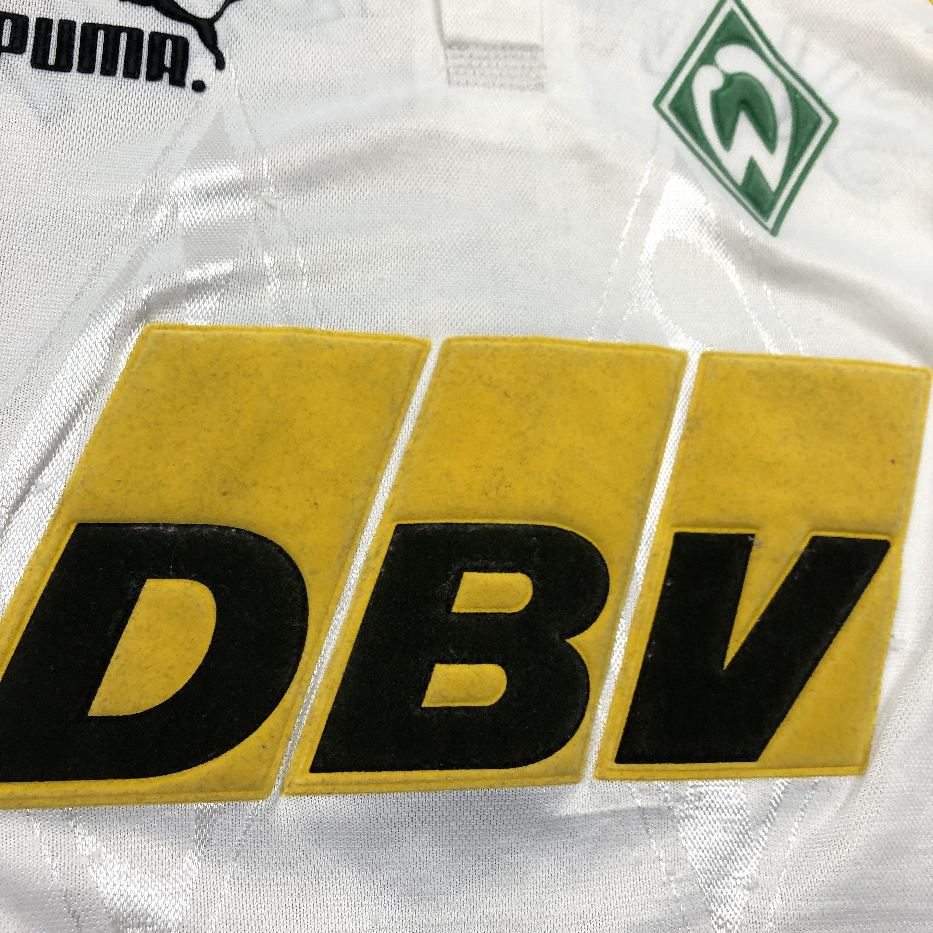 Puma Werder Bremen football shirt 1995 Soccer Jersey Tee Y2K Size US XXS / EU 40 - 3 Thumbnail