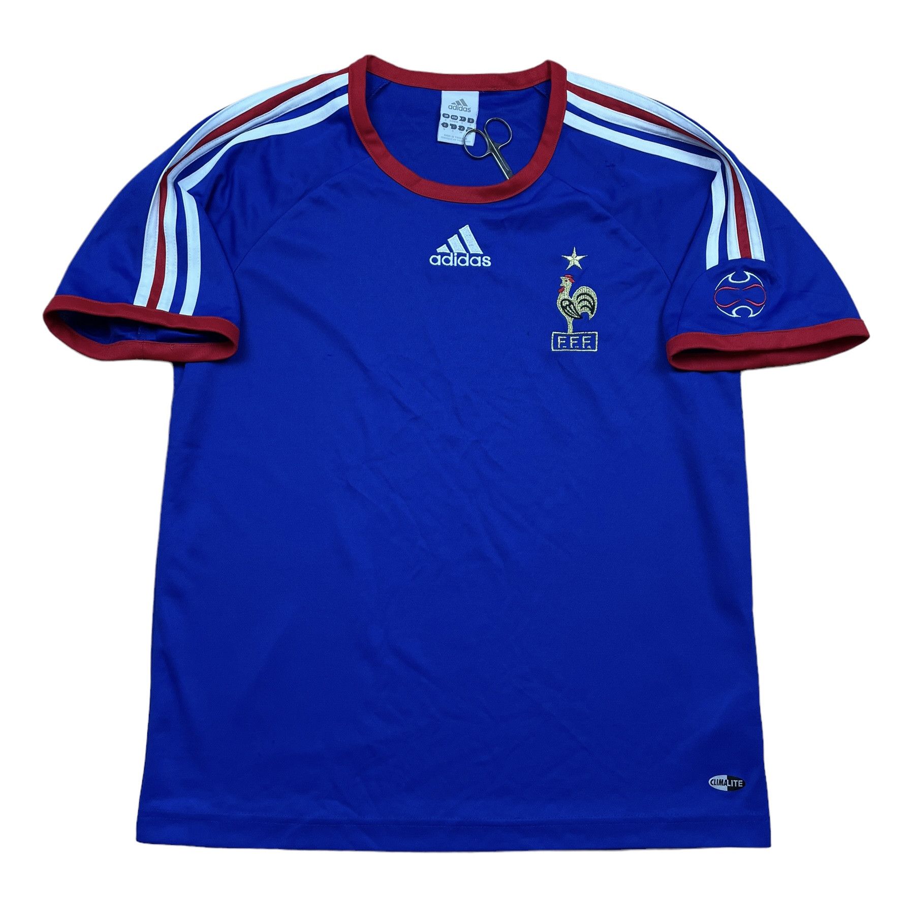 Adidas France football shirt 2006 Soccer Shirt Y2K Sport Hype Size US S / EU 44-46 / 1 - 1 Thumbnail
