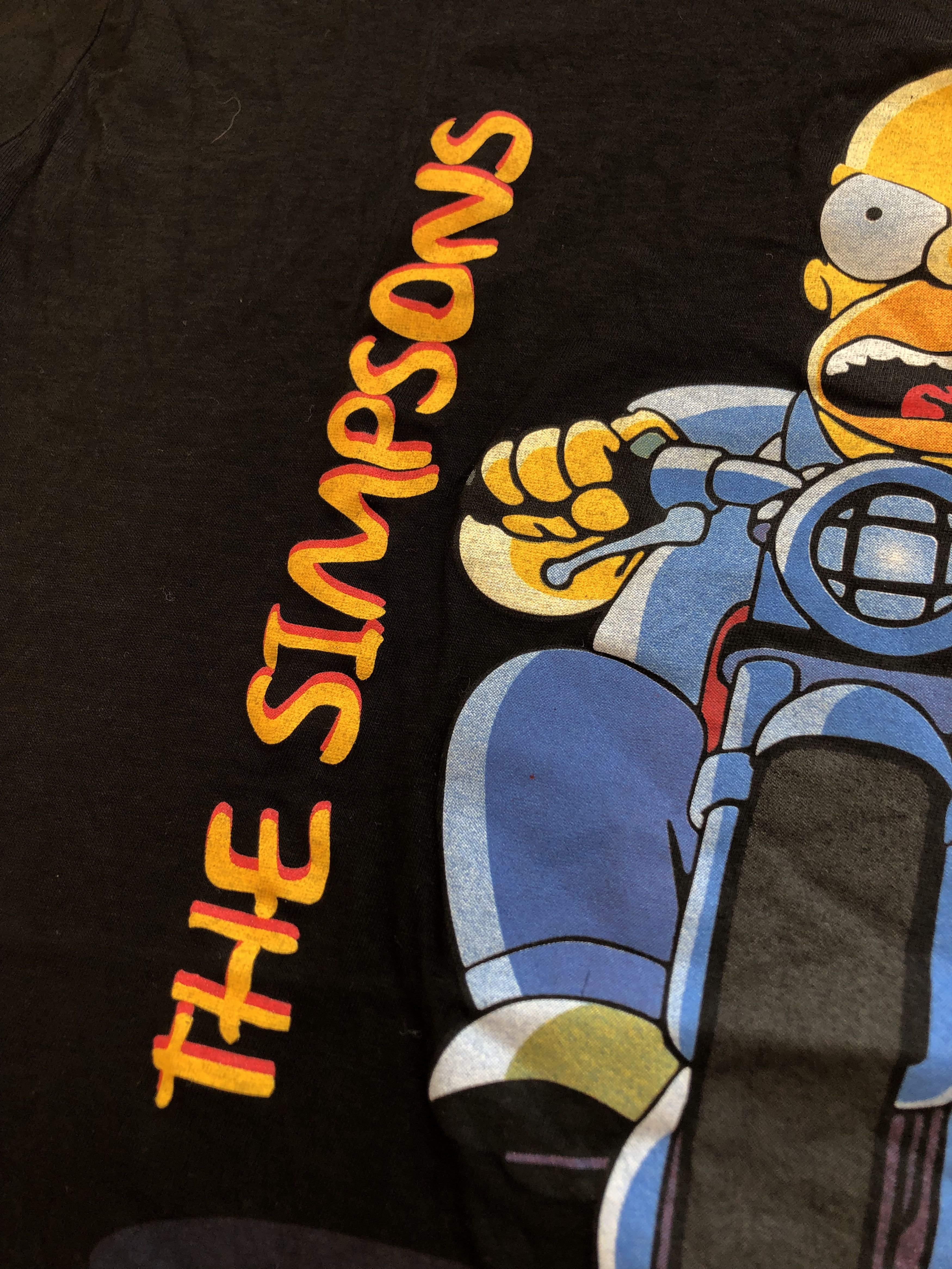 The Simpsons × Vintage Vintage The Simpsons Homer Bart Riding Bike Tee Shirt Y2K Size US M / EU 48-50 / 2 - 5 Thumbnail