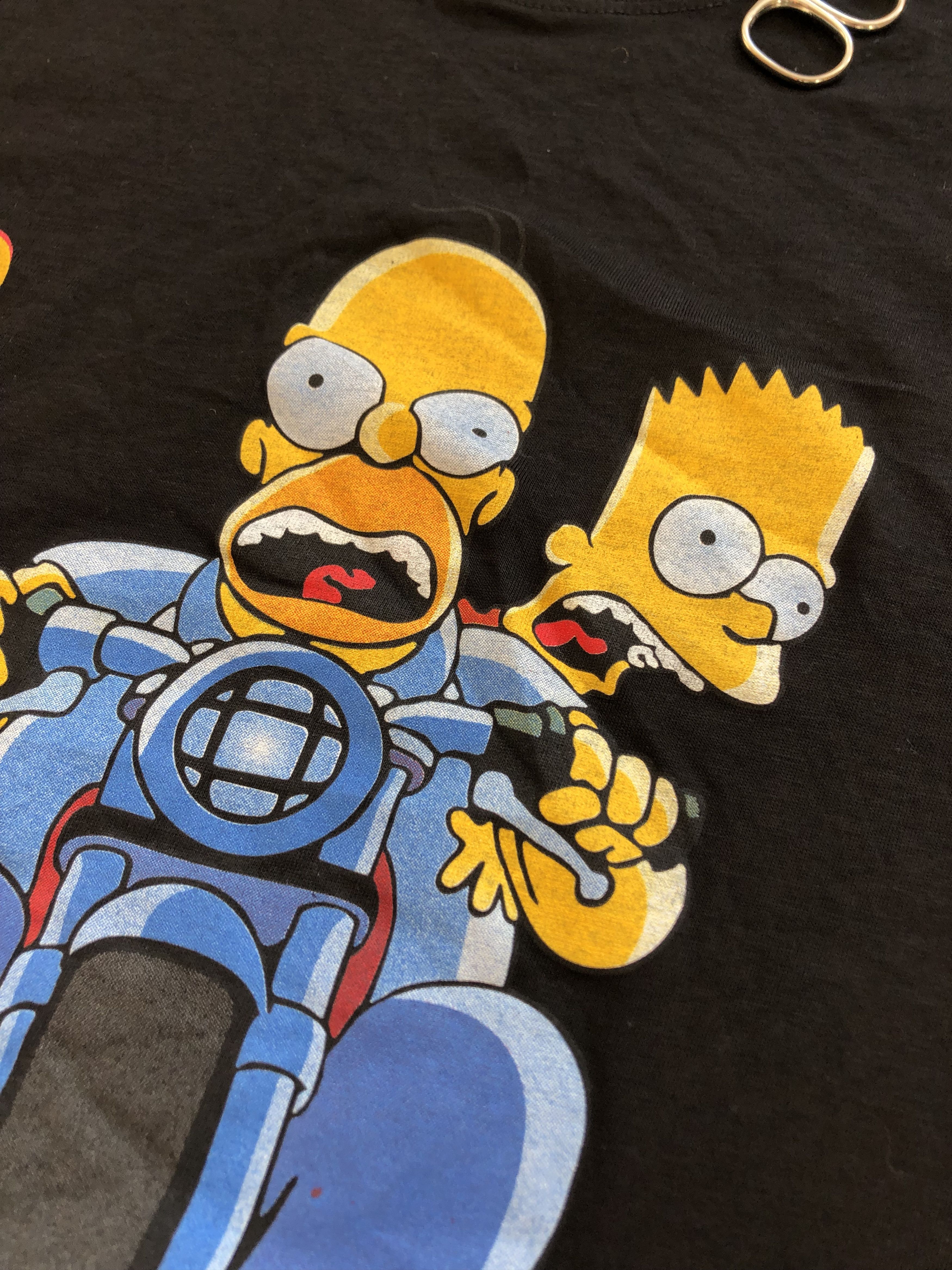 The Simpsons × Vintage Vintage The Simpsons Homer Bart Riding Bike Tee Shirt Y2K Size US M / EU 48-50 / 2 - 4 Thumbnail