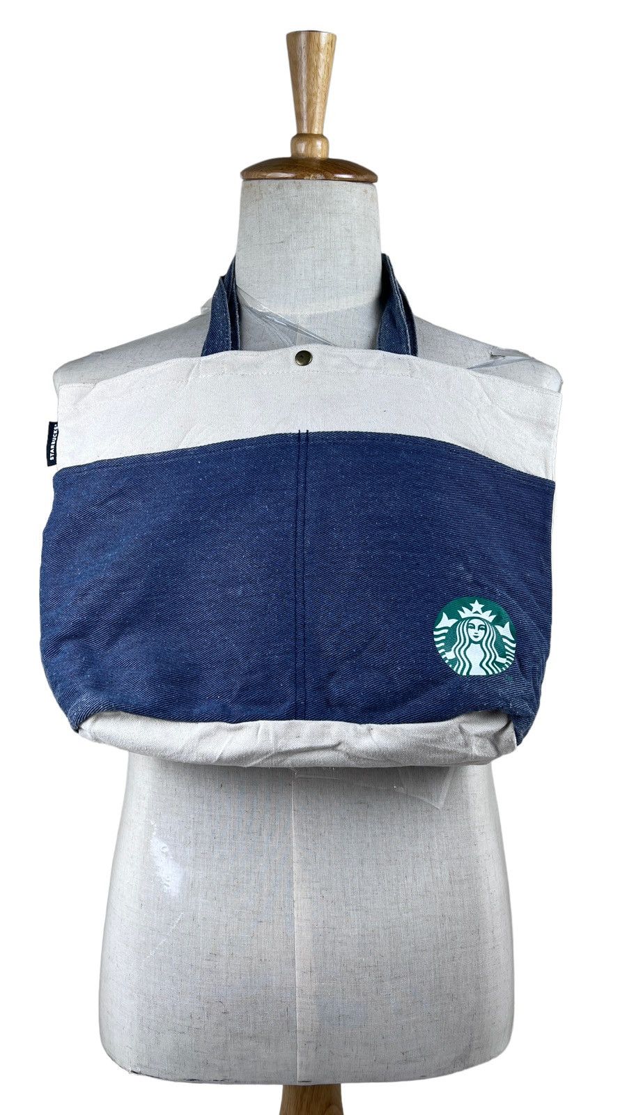 Vintage Vintage Starbuck Denim Canvas Shoulder Tote bag Size ONE SIZE - 1 Thumbnail