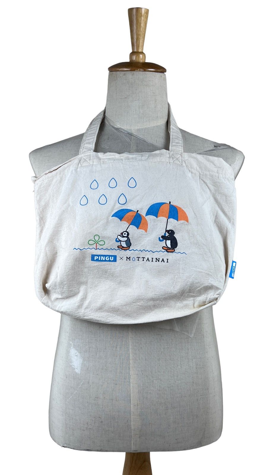 Cartoon Network Vintage Pingu X Mottainai Canvas Shoulder Totebag Size ONE SIZE - 1 Thumbnail