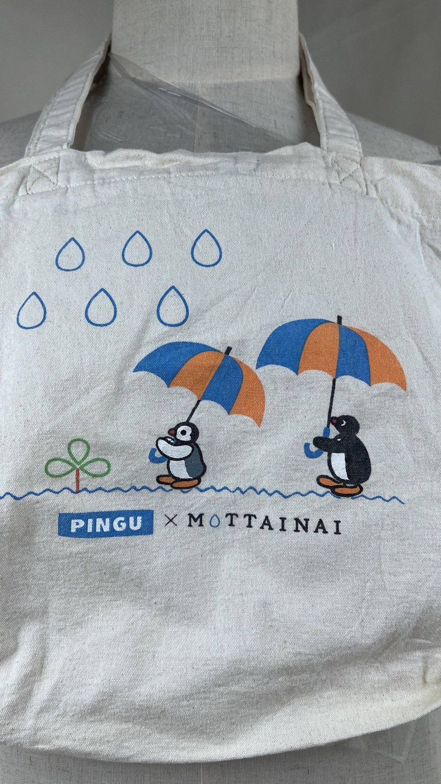 Cartoon Network Vintage Pingu X Mottainai Canvas Shoulder Totebag Size ONE SIZE - 3 Thumbnail