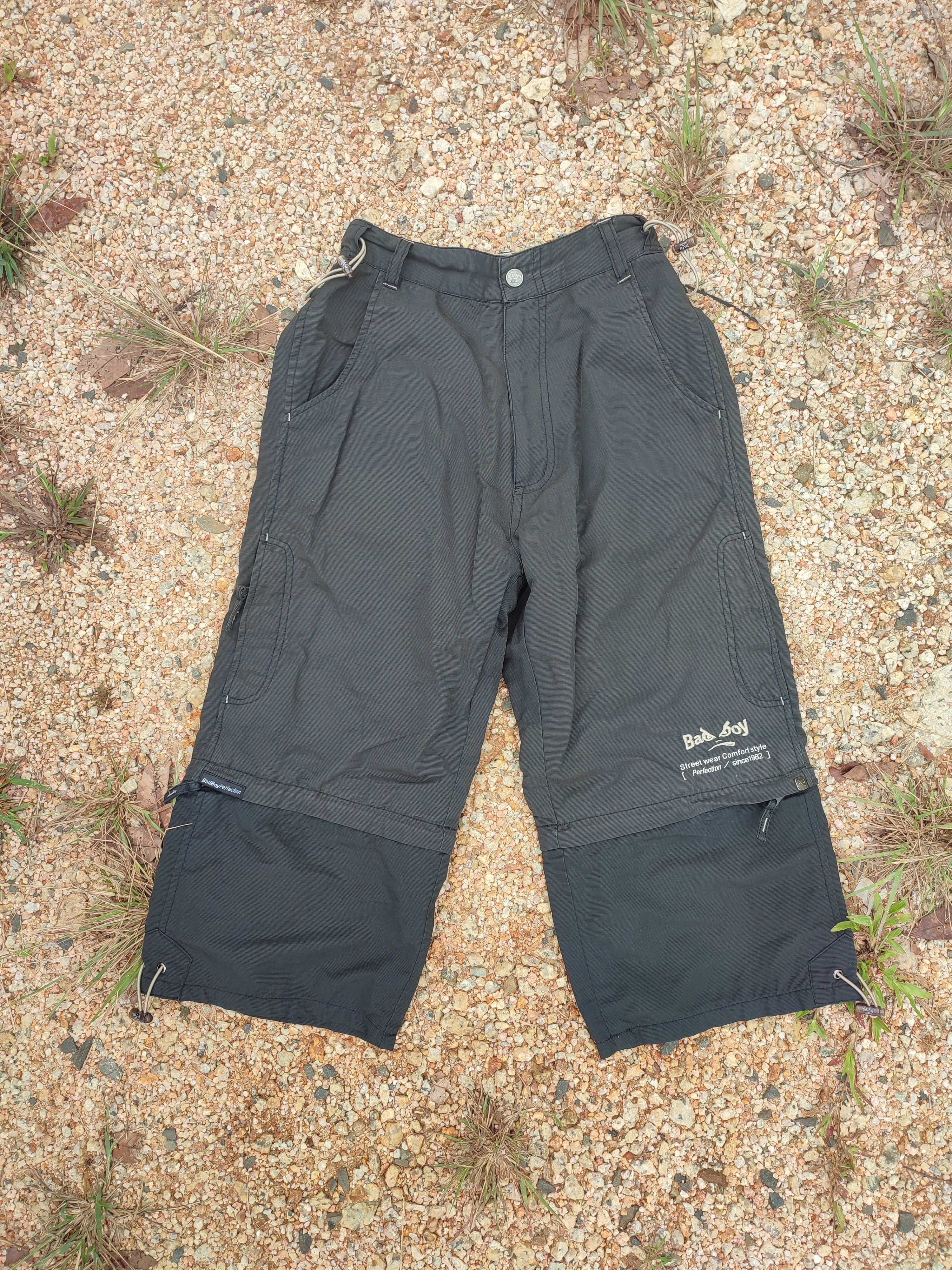 Japanese Brand 💥Y2K💥 Bad Boy Comfort Style Outdoor 3q Pant Size US 26 / EU 42 - 3 Thumbnail
