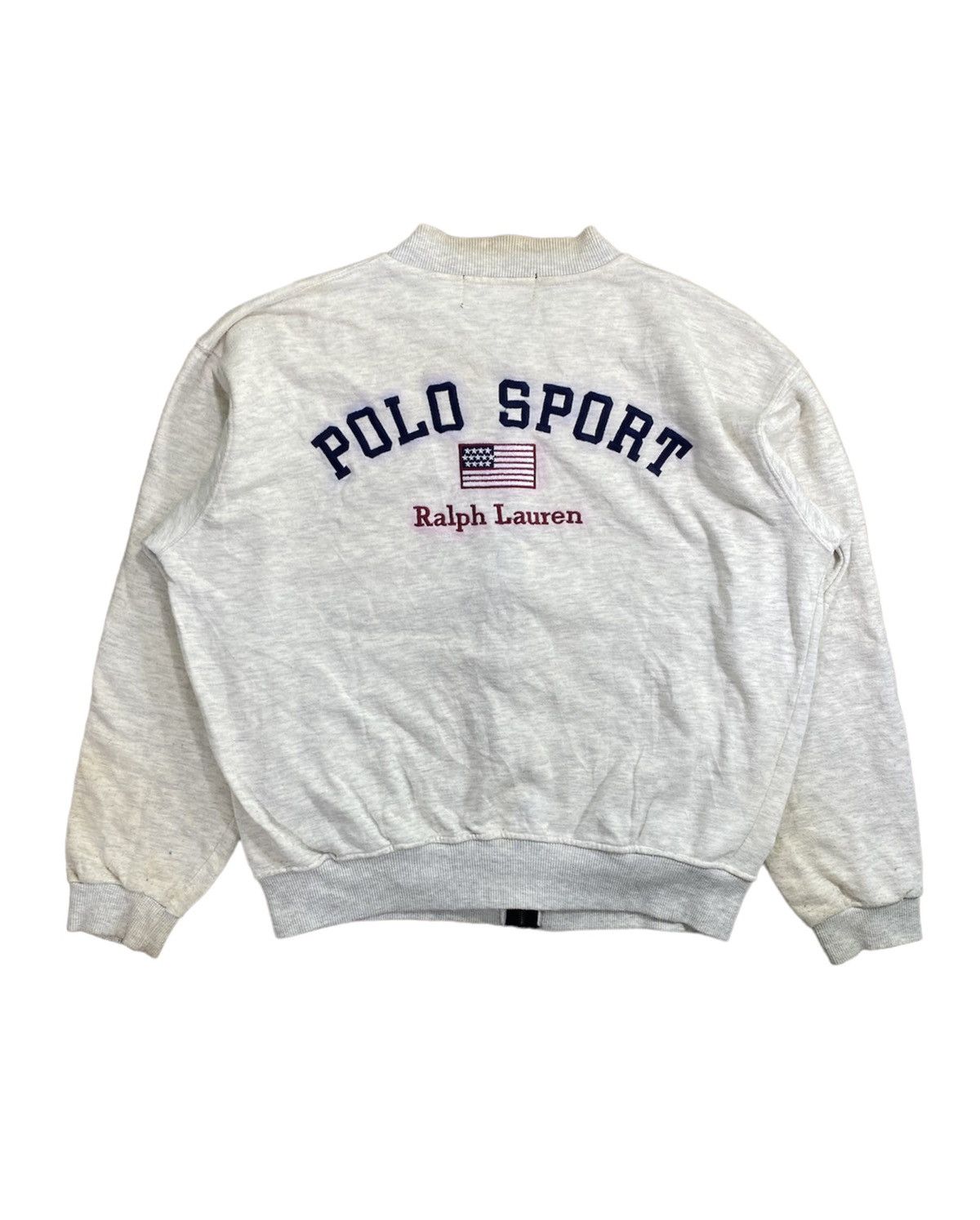 Polo Ralph Lauren × Vintage Vintage Polo Sport Ralph Lauren Big Logo Sweatshirt Zip L Size US L / EU 52-54 / 3 - 1 Thumbnail