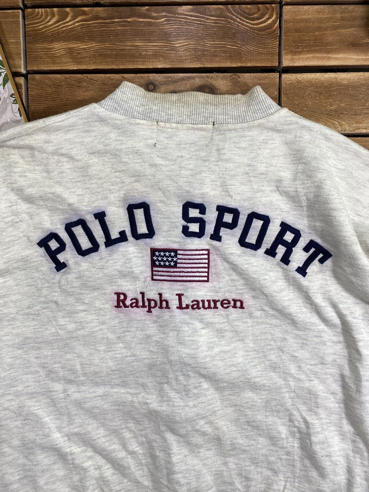 Polo Ralph Lauren × Vintage Vintage Polo Sport Ralph Lauren Big Logo Sweatshirt Zip L Size US L / EU 52-54 / 3 - 4 Thumbnail