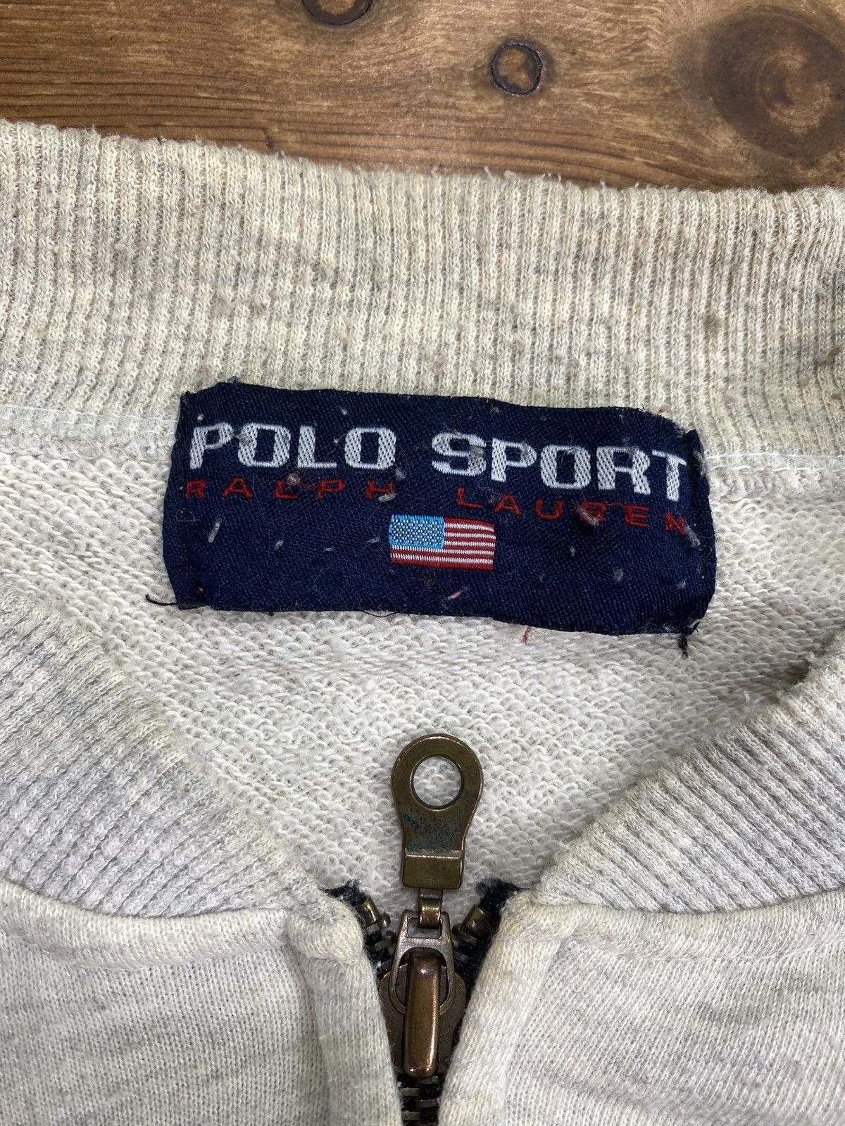 Polo Ralph Lauren × Vintage Vintage Polo Sport Ralph Lauren Big Logo Sweatshirt Zip L Size US L / EU 52-54 / 3 - 3 Thumbnail