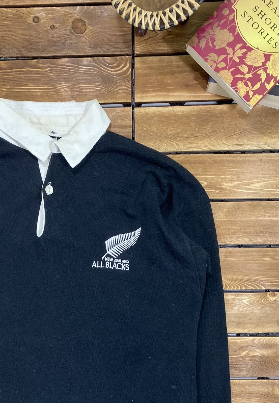 All Blacks × Canterbury of New Zealand × Vintage Vintage New Zealand All Black Rugby Polo Long Sleeve Size M Size US M / EU 48-50 / 2 - 5 Thumbnail