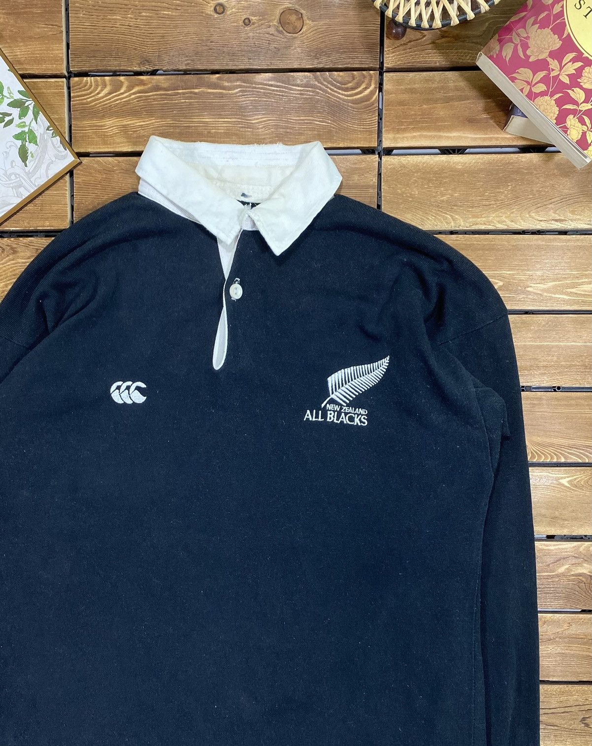 All Blacks × Canterbury of New Zealand × Vintage Vintage New Zealand All Black Rugby Polo Long Sleeve Size M Size US M / EU 48-50 / 2 - 7 Thumbnail