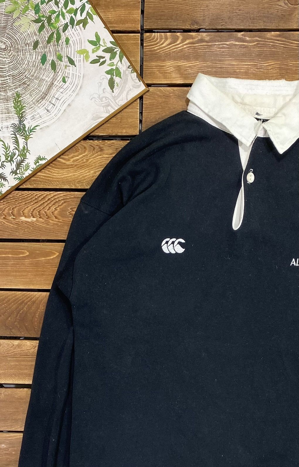 All Blacks × Canterbury of New Zealand × Vintage Vintage New Zealand All Black Rugby Polo Long Sleeve Size M Size US M / EU 48-50 / 2 - 6 Thumbnail