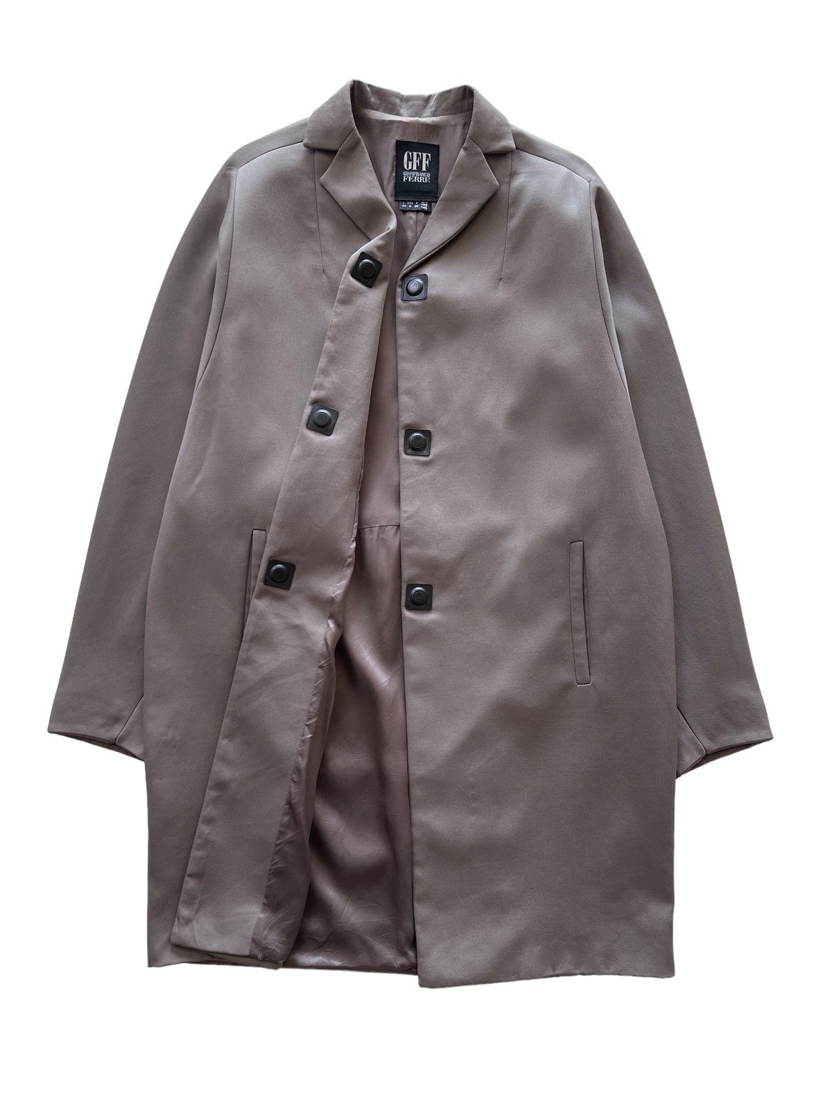 Gianfranco Ferre GFF Magnetic Buttons Overcoat Size M / US 6-8 / IT 42-44 - 2 Thumbnail