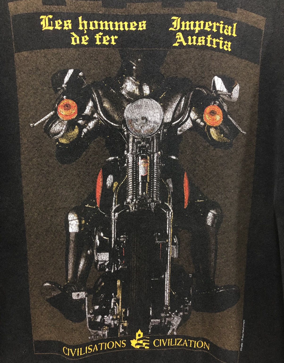 Indian Motorcycle × Vintage GILDAN HEAVY WEIGHT SWEATSHIRT Size US L / EU 52-54 / 3 - 3 Thumbnail