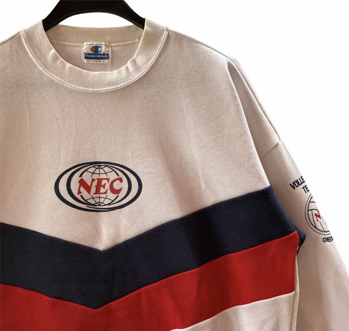 Champion × Japanese Brand × Vintage Vintage Champion Big Logo Hoodie spell out nice design Size US M / EU 48-50 / 2 - 2 Thumbnail