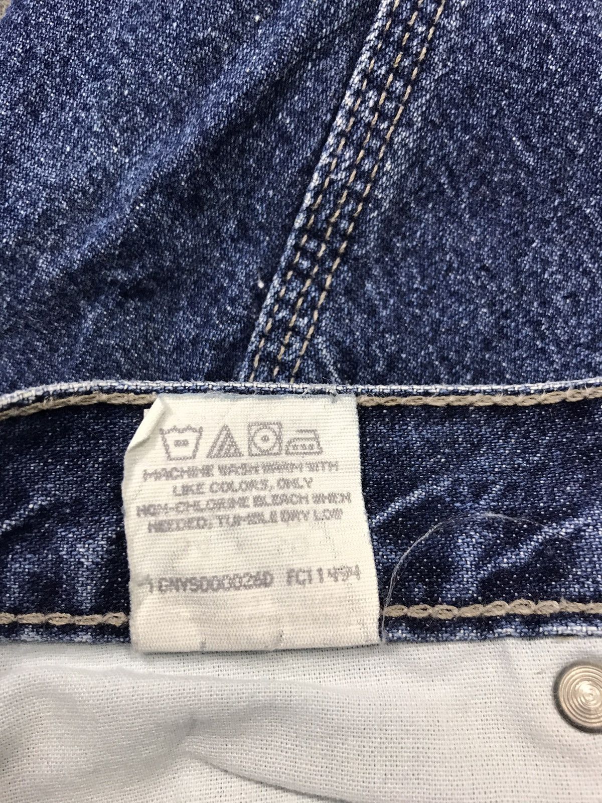 Vintage × Wrangler 90s Wrangler Jean Co Bushpant Carpenter Western Denim Size US 34 / EU 50 - 8 Thumbnail