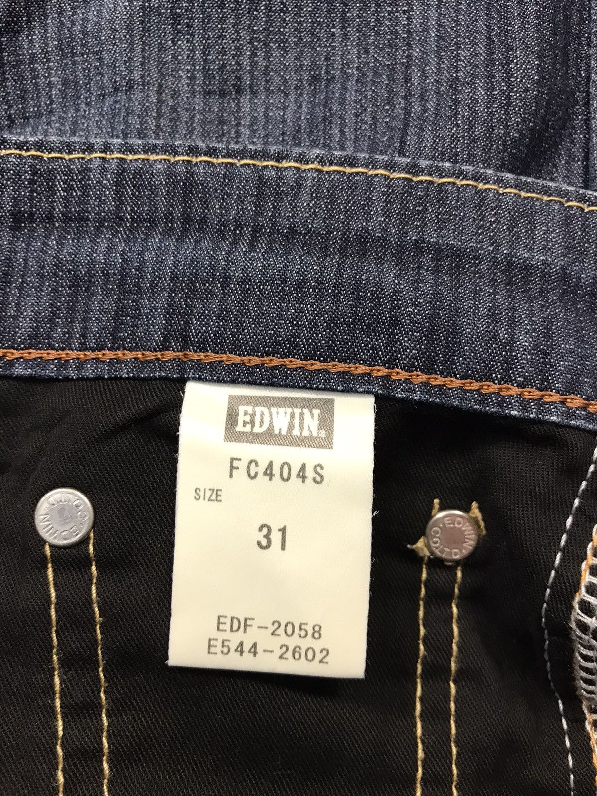 Edwin Edwin Lot 404S Straight Cut Style Pants Distressed Jeans Size US 30 / EU 46 - 8 Thumbnail