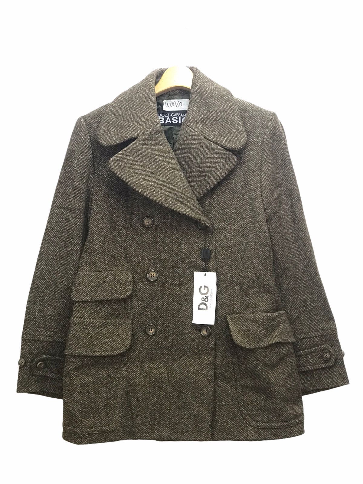 Designer Dolce & Gabbana Basic Pea Coat Size S / US 4 / IT 40 - 1 Thumbnail